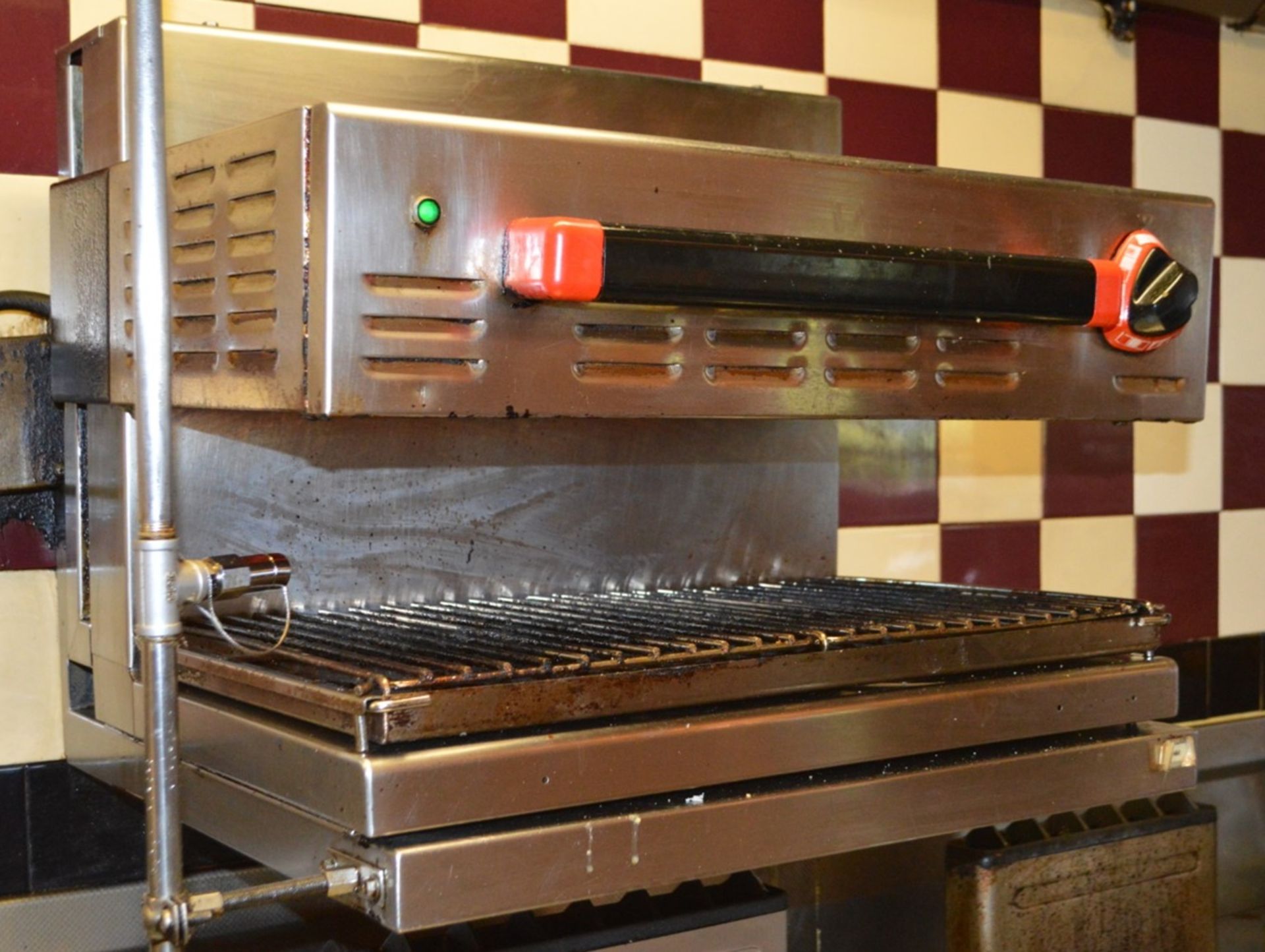 1 x Angelo Po Commercial Salamander Grill With Wall Mounted Shelf - Stainless Steel Construction - Image 2 of 2