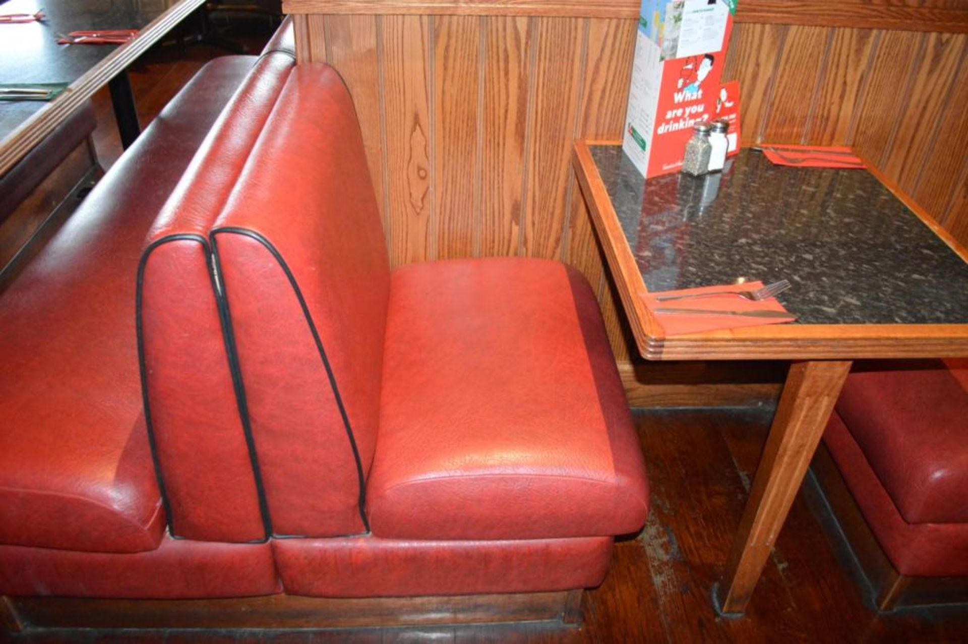 1 x Selection of Cosy Bespoke Seating Booths in a 1950's Retro American Diner Design With Dining Tab - Image 6 of 30