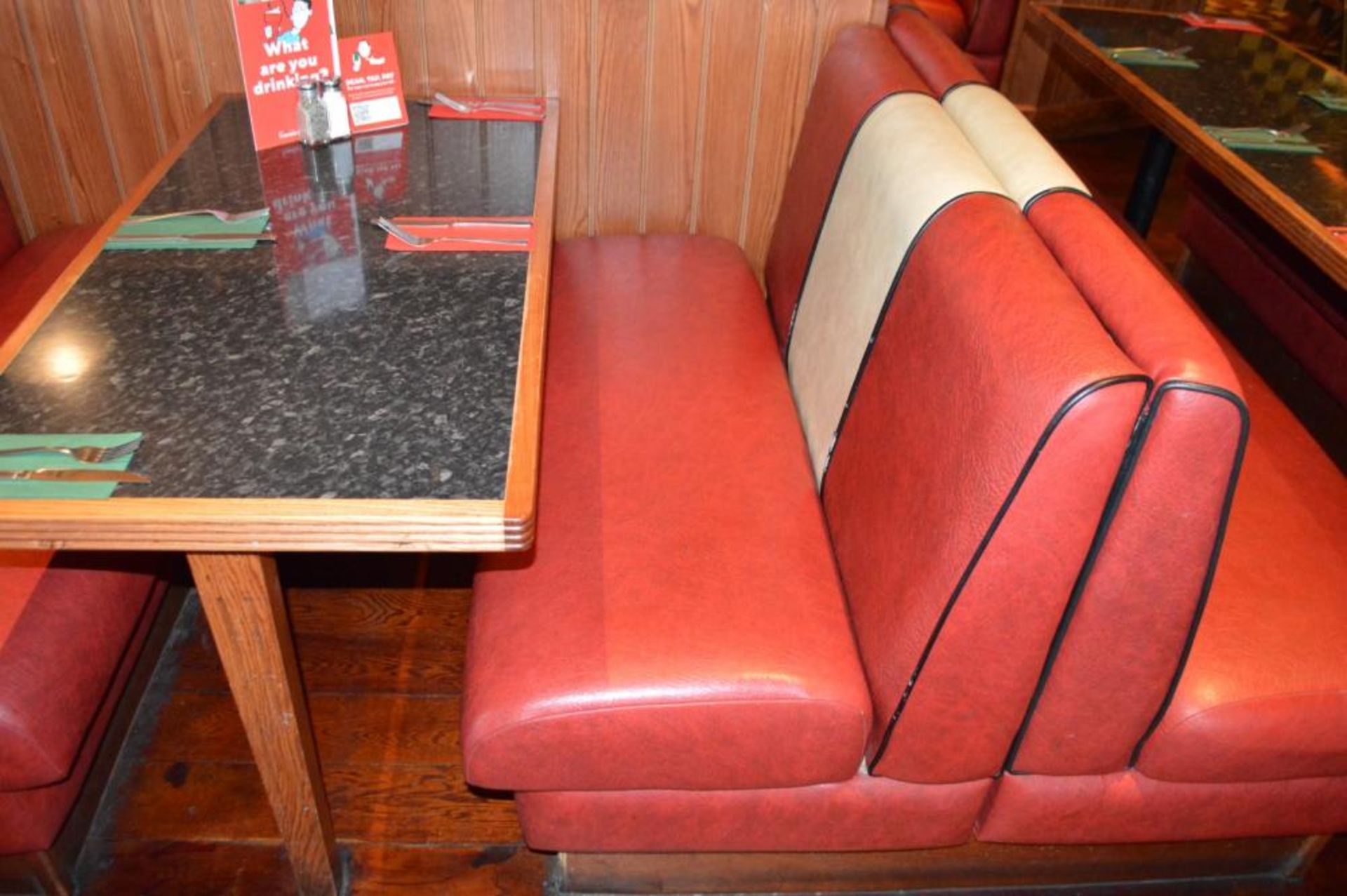 1 x Selection of Cosy Bespoke Seating Booths in a 1950's Retro American Diner Design With Dining Tab - Image 27 of 30