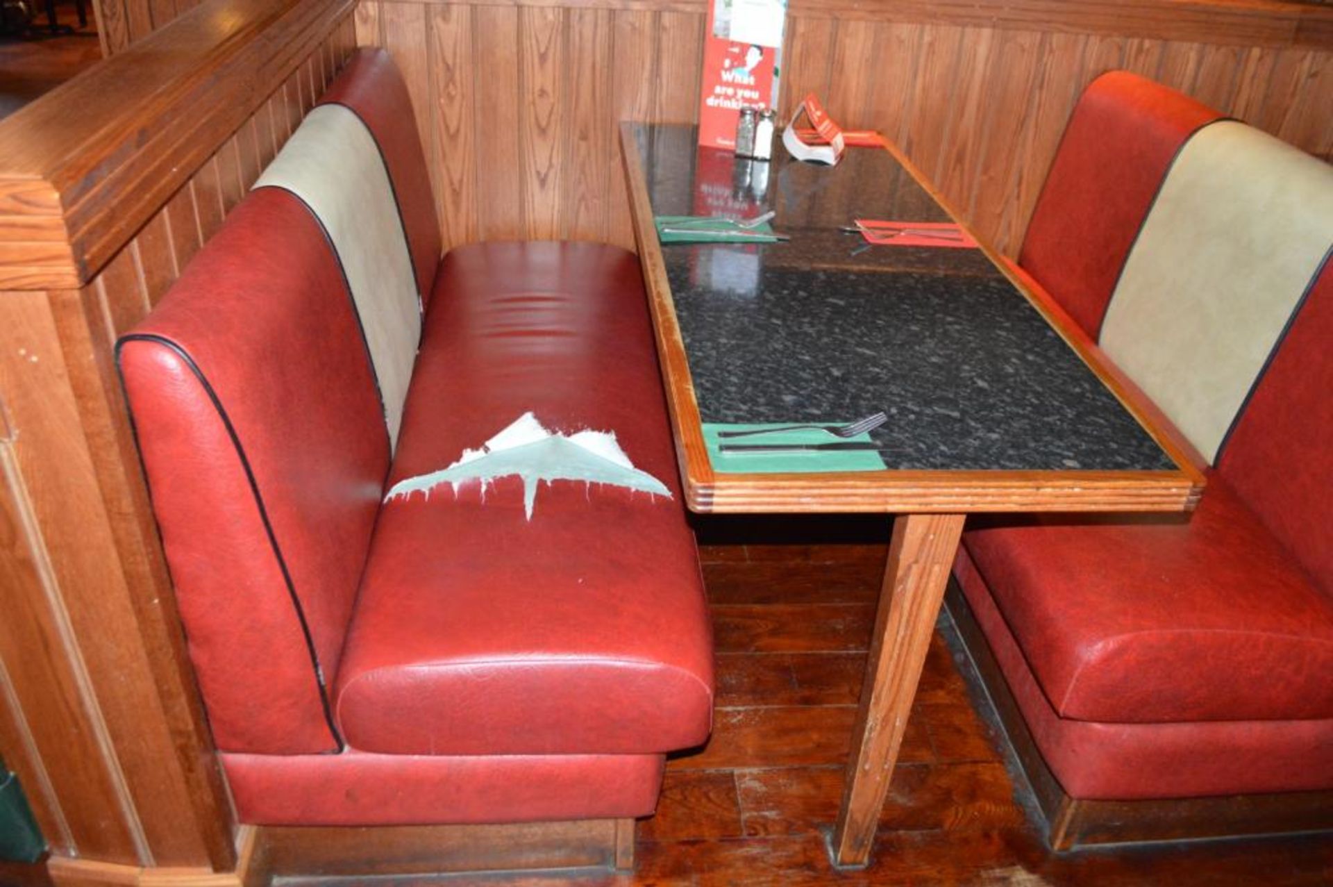 1 x Selection of Cosy Bespoke Seating Booths in a 1950's Retro American Diner Design With Dining Tab - Image 29 of 30