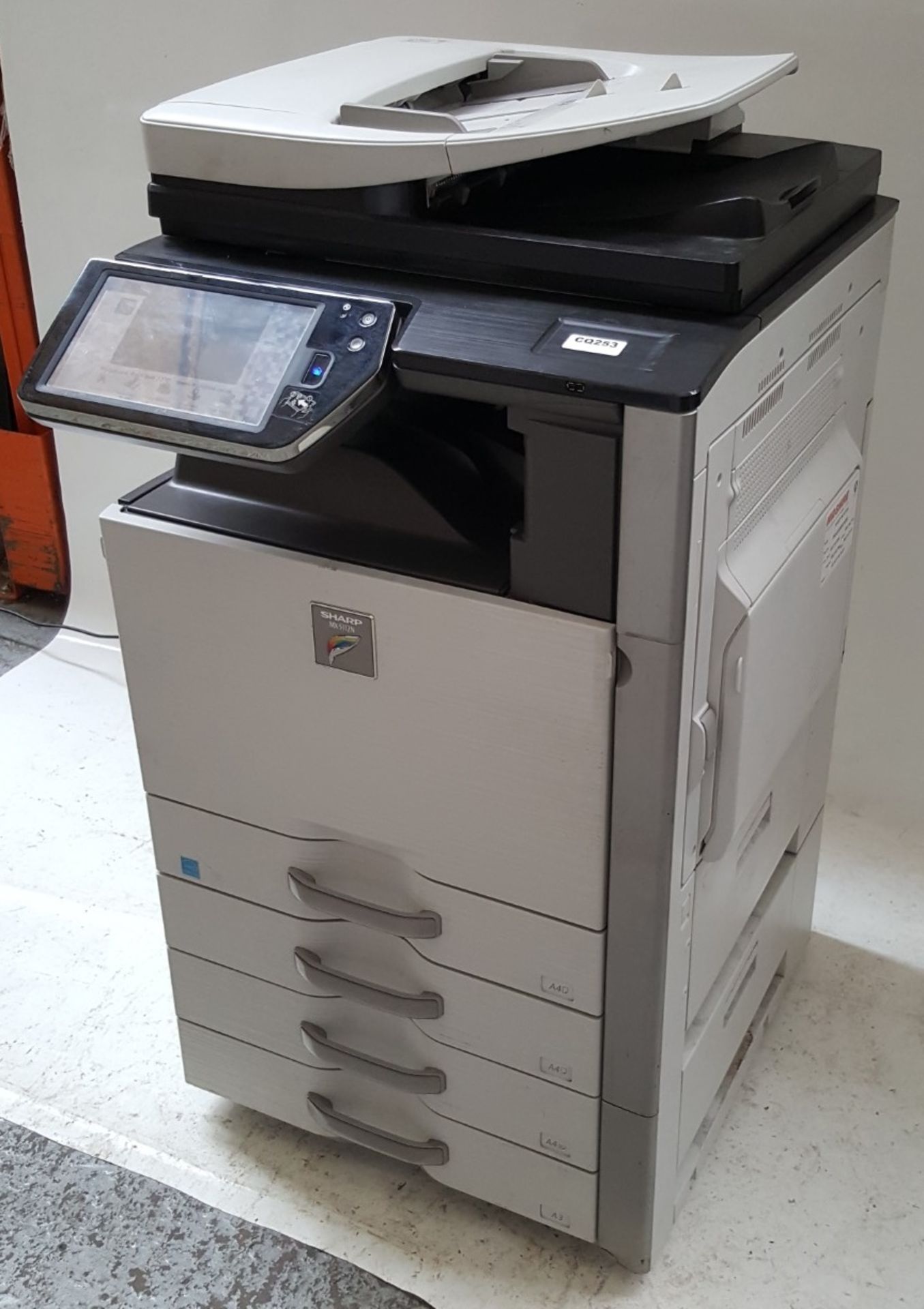 1 x Sharp MX-5112N Digital Copier Office Printer - Ref CQ253 - Image 3 of 7