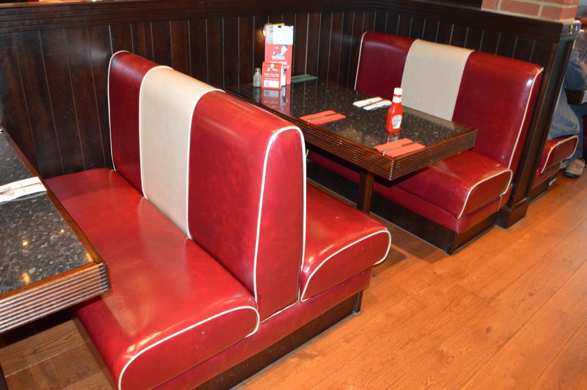 1 x Selection of Seating Booths in a 1950's Retro American Diner Design Supplied in Good Condition -