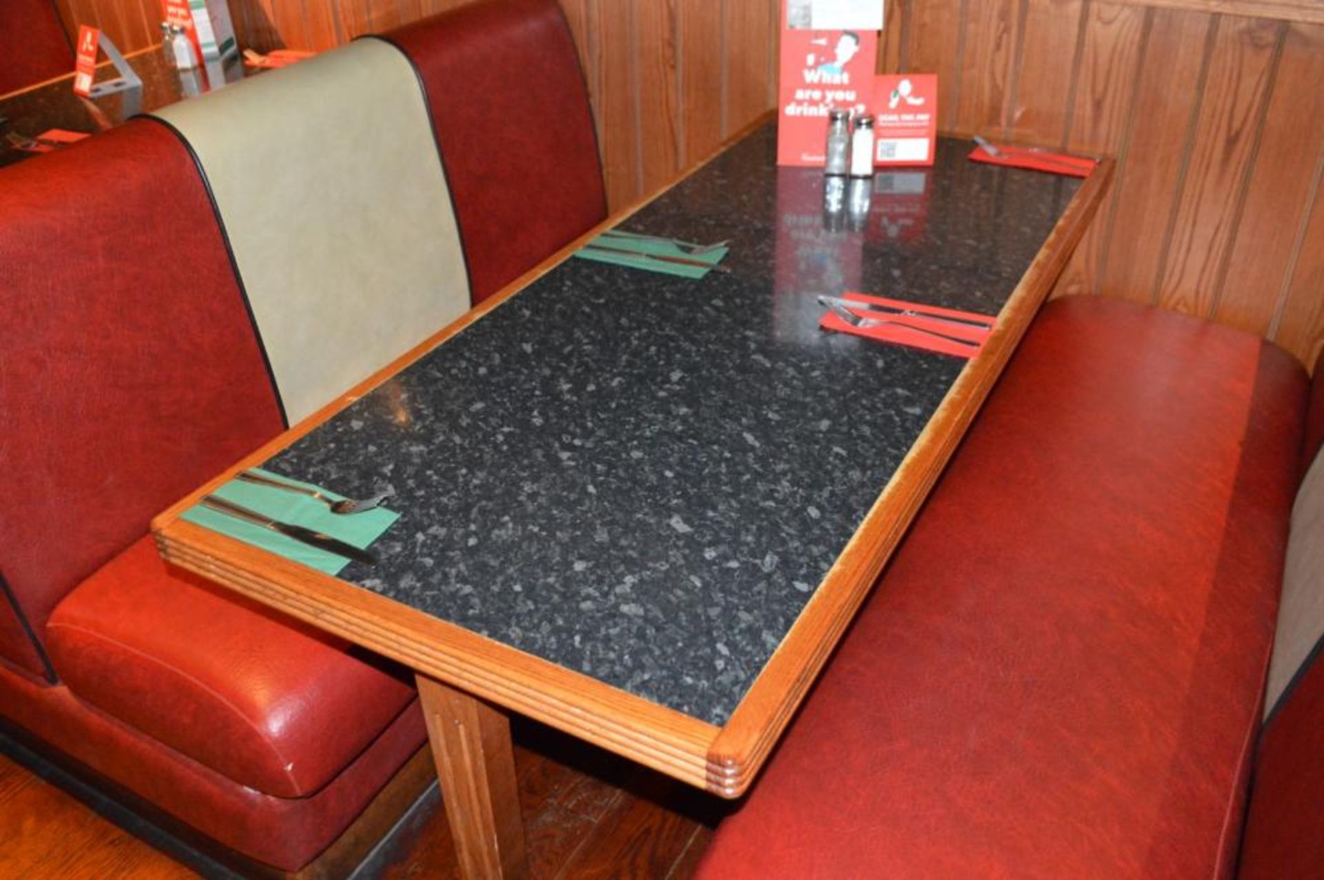 1 x Selection of Cosy Bespoke Seating Booths in a 1950's Retro American Diner Design With Dining Tab - Image 10 of 10