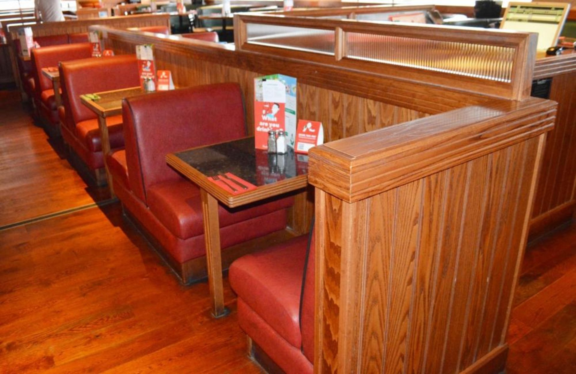 1 x Selection of Cosy Bespoke Seating Booths in a 1950's Retro American Diner Design With Dining Tab - Image 10 of 30