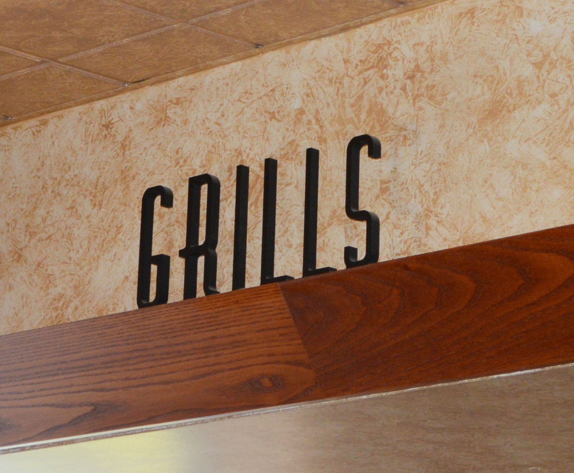 7 x Wooden Signs Suitable For Restaurants, Cafes, Bistros etc - Includes Grills, Amaretto, Penne,