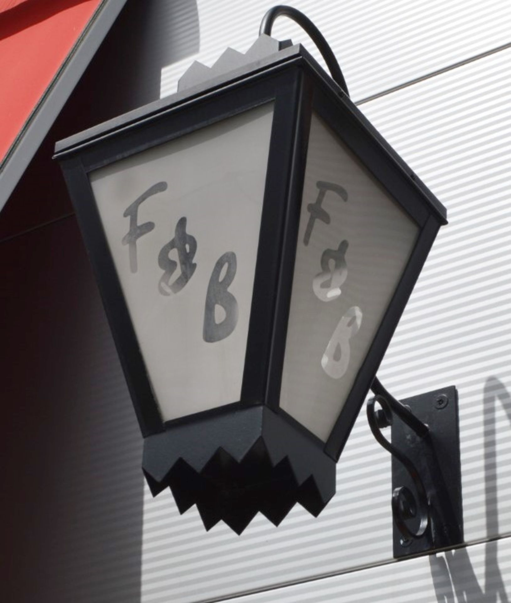 2 x Large Outdoor Wall Mounted Lanterns - CL357 - Location: Bolton BL6 - Image 2 of 3