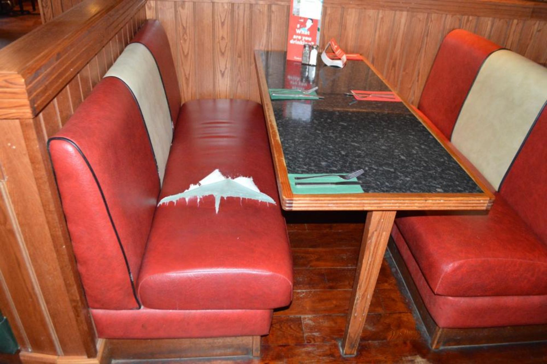 1 x Selection of Cosy Bespoke Seating Booths in a 1950's Retro American Diner Design With Dining Tab - Image 4 of 30