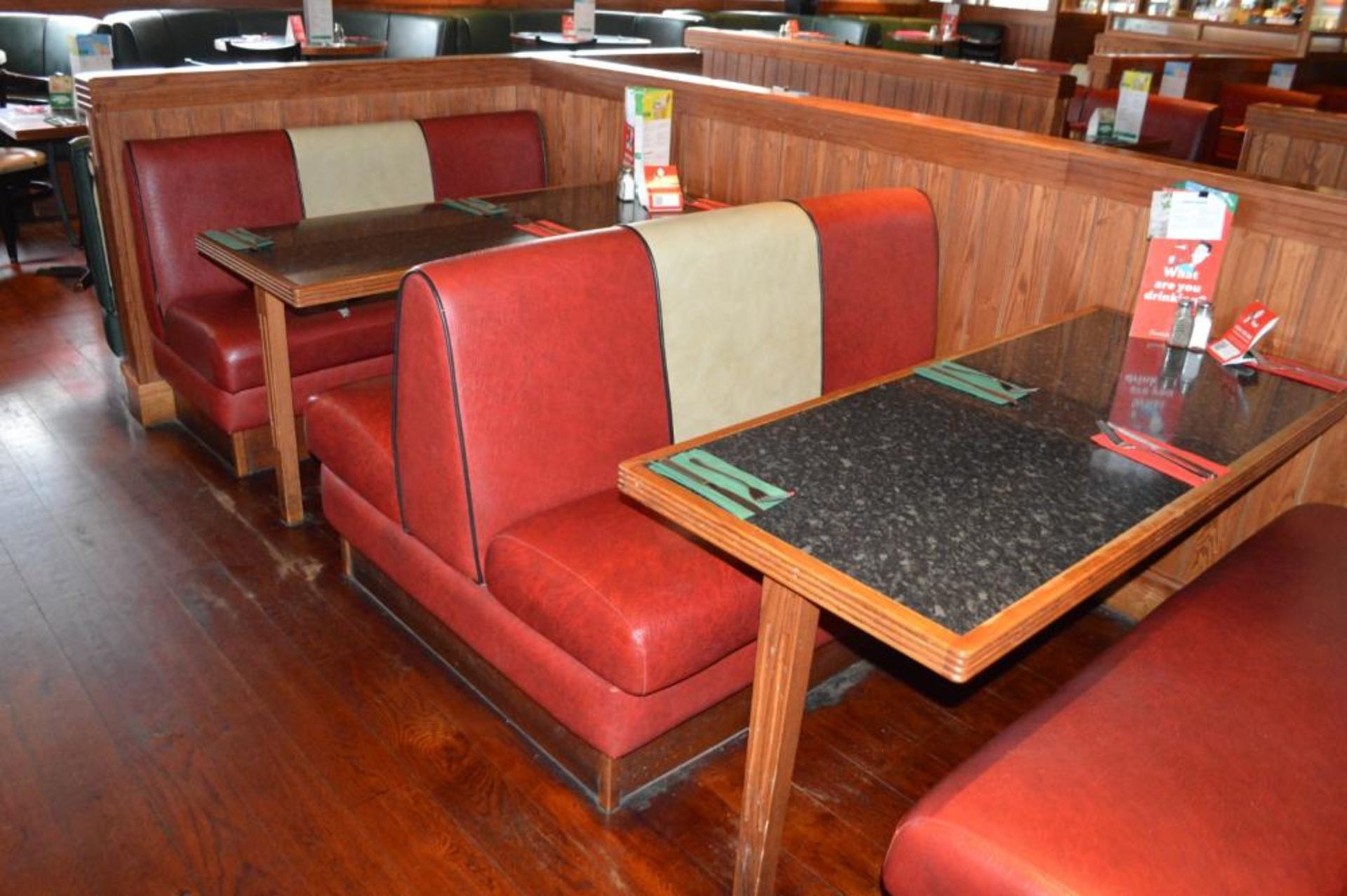 1 x Selection of Cosy Bespoke Seating Booths in a 1950's Retro American Diner Design With Dining Tab - Image 4 of 30