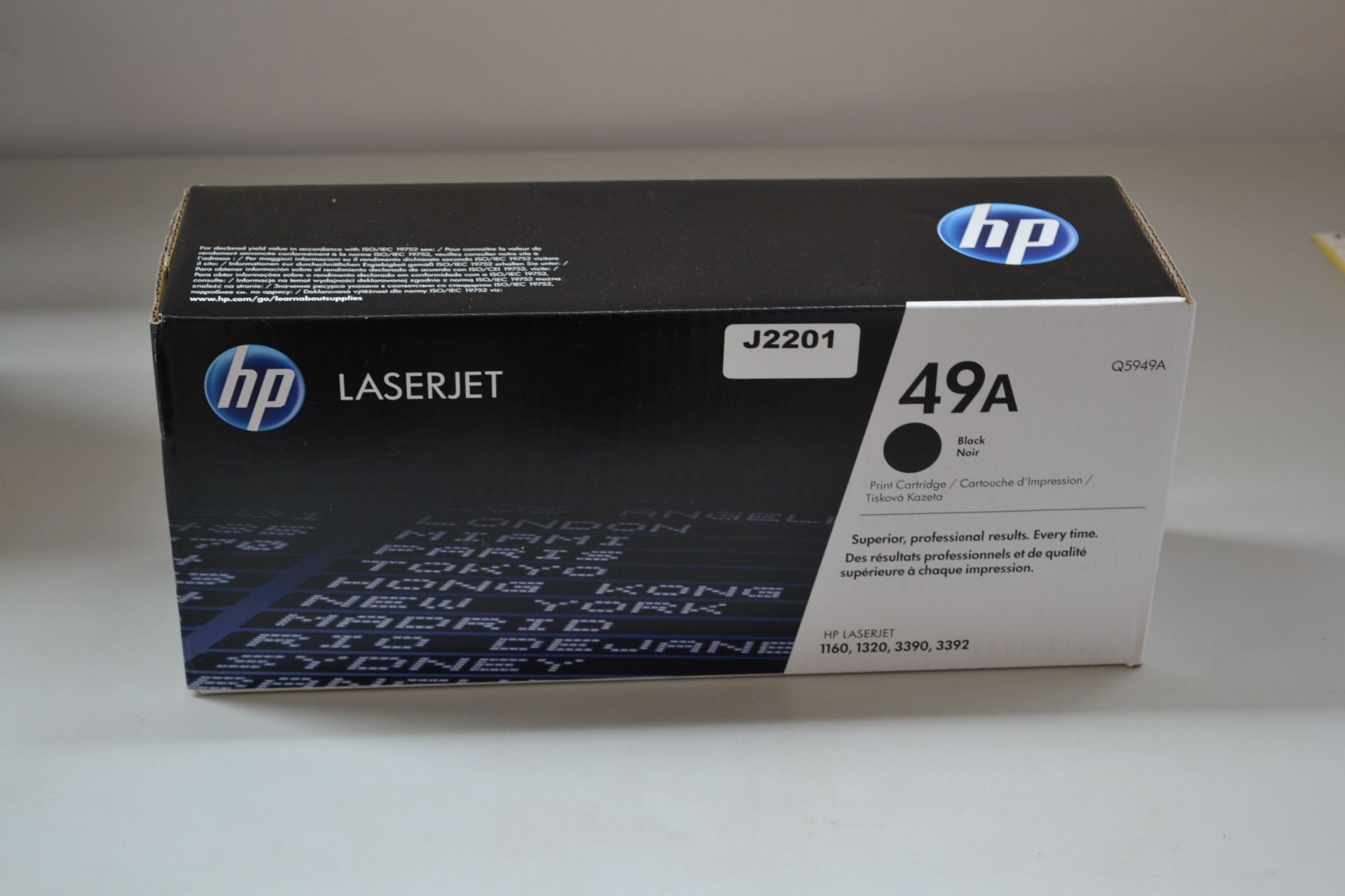 1 x HP 49A Black Original LaserJet Printer Toner Cartridge - Ref J2201