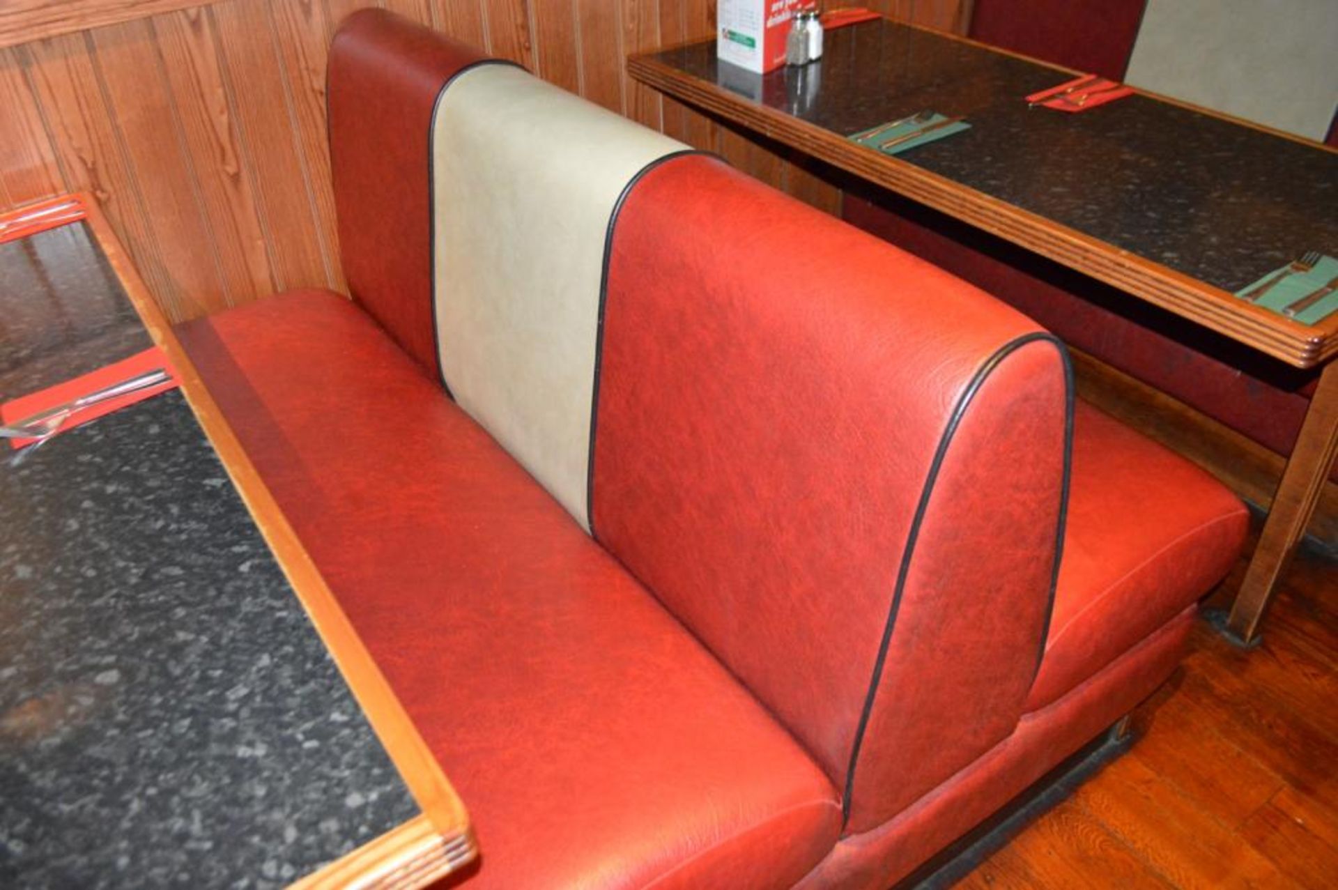 1 x Selection of Cosy Bespoke Seating Booths in a 1950's Retro American Diner Design With Dining Tab - Image 10 of 10