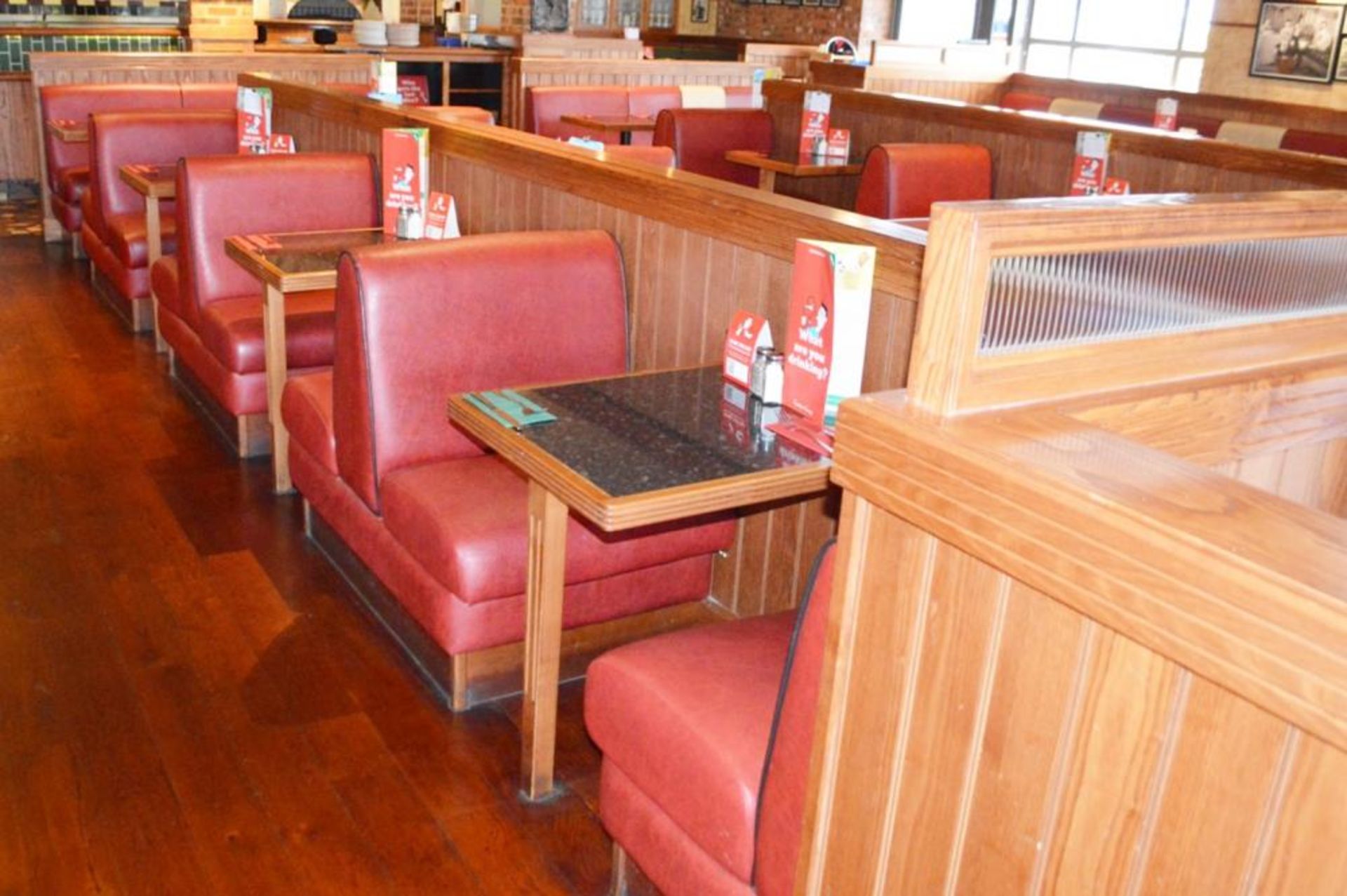 1 x Selection of Cosy Bespoke Seating Booths in a 1950's Retro American Diner Design With Dining Tab - Image 23 of 30