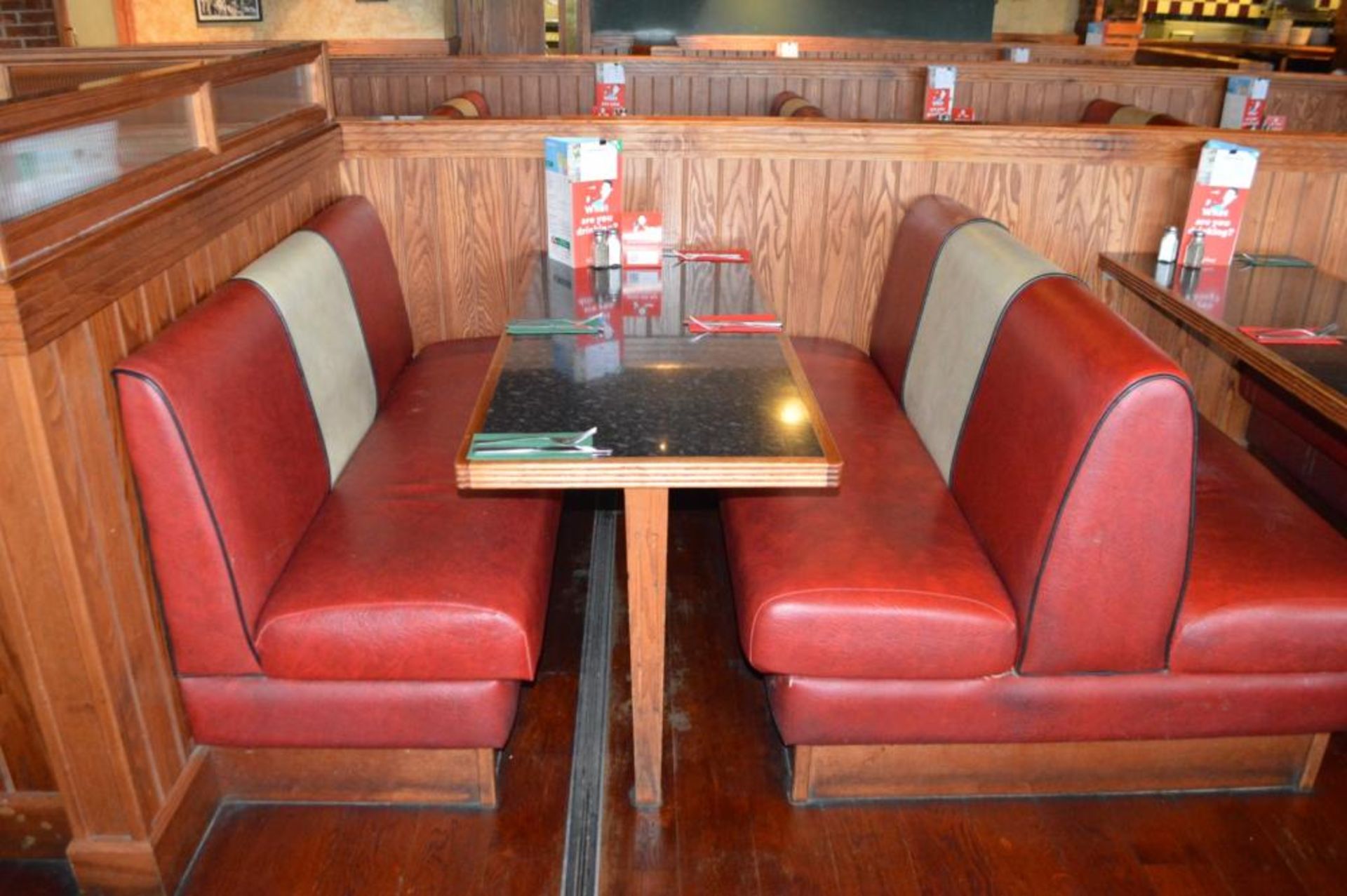 1 x Selection of Cosy Bespoke Seating Booths in a 1950's Retro American Diner Design With Dining Tab - Image 18 of 30