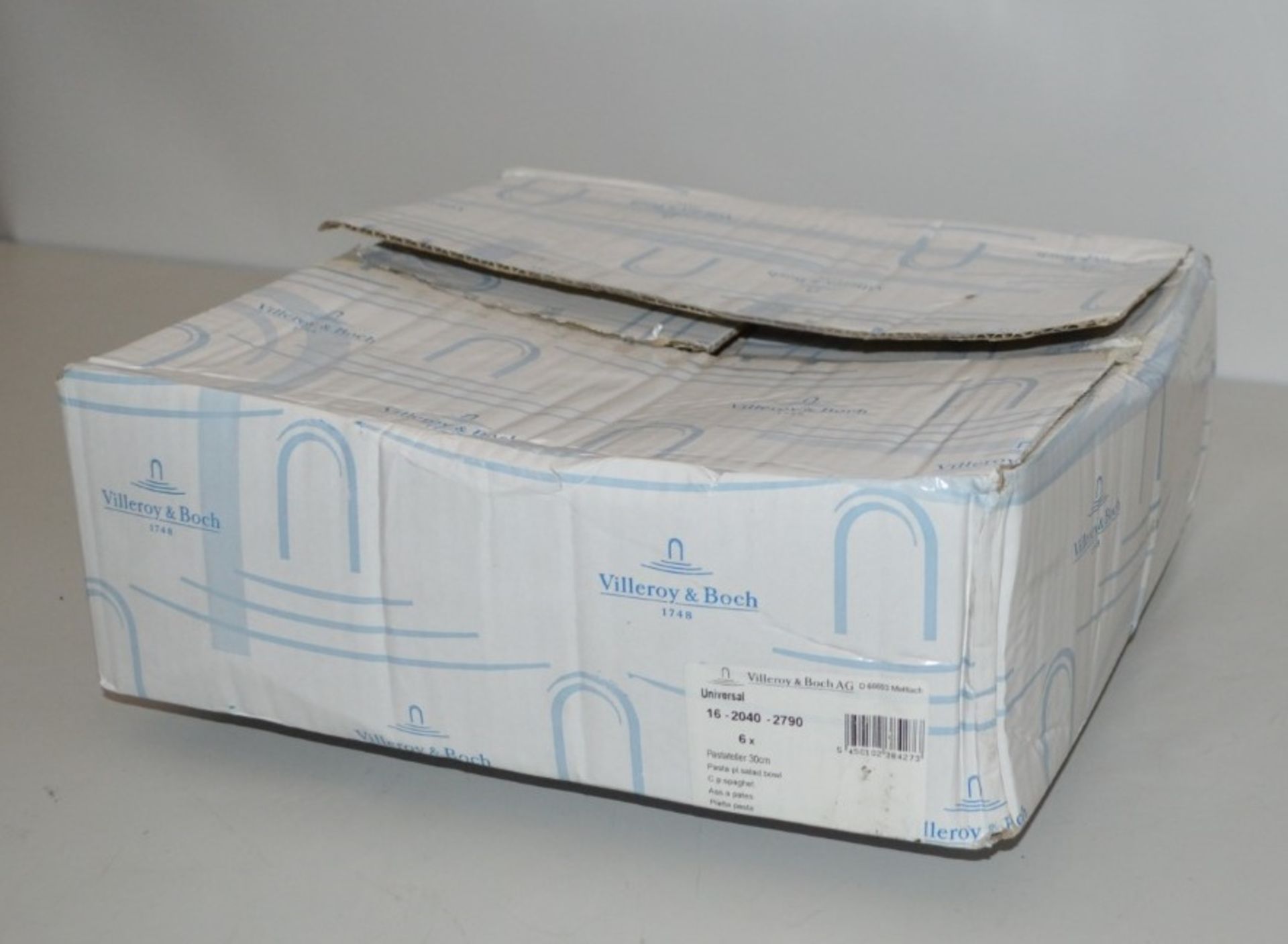 2 x Villeroy & Boch Universal Pasta Plate (0.6L) White 6 x Plates Unused Box 16-2040-2790 W300mm (RR - Image 3 of 3