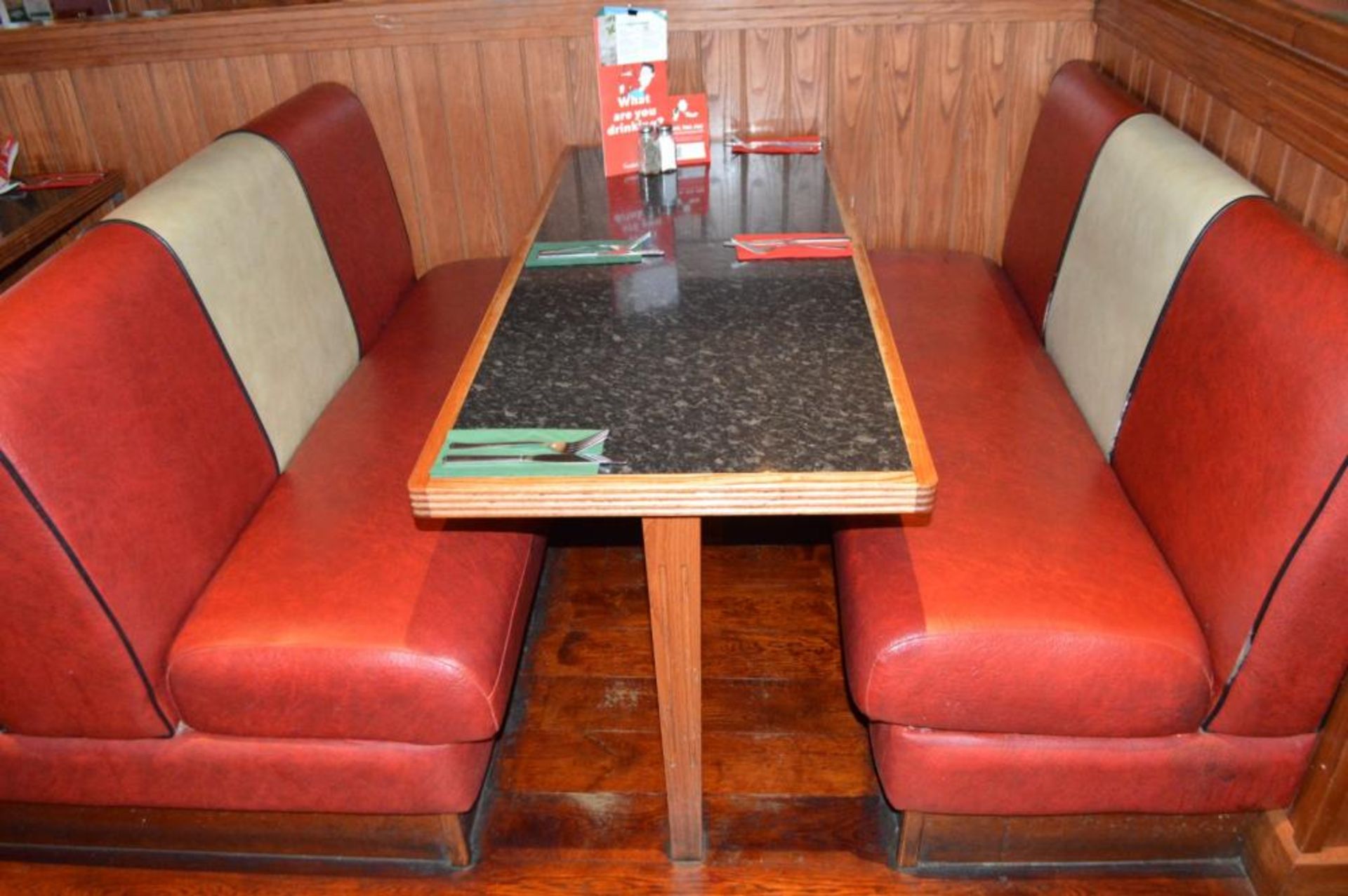1 x Selection of Cosy Bespoke Seating Booths in a 1950's Retro American Diner Design With Dining Tab - Image 19 of 30
