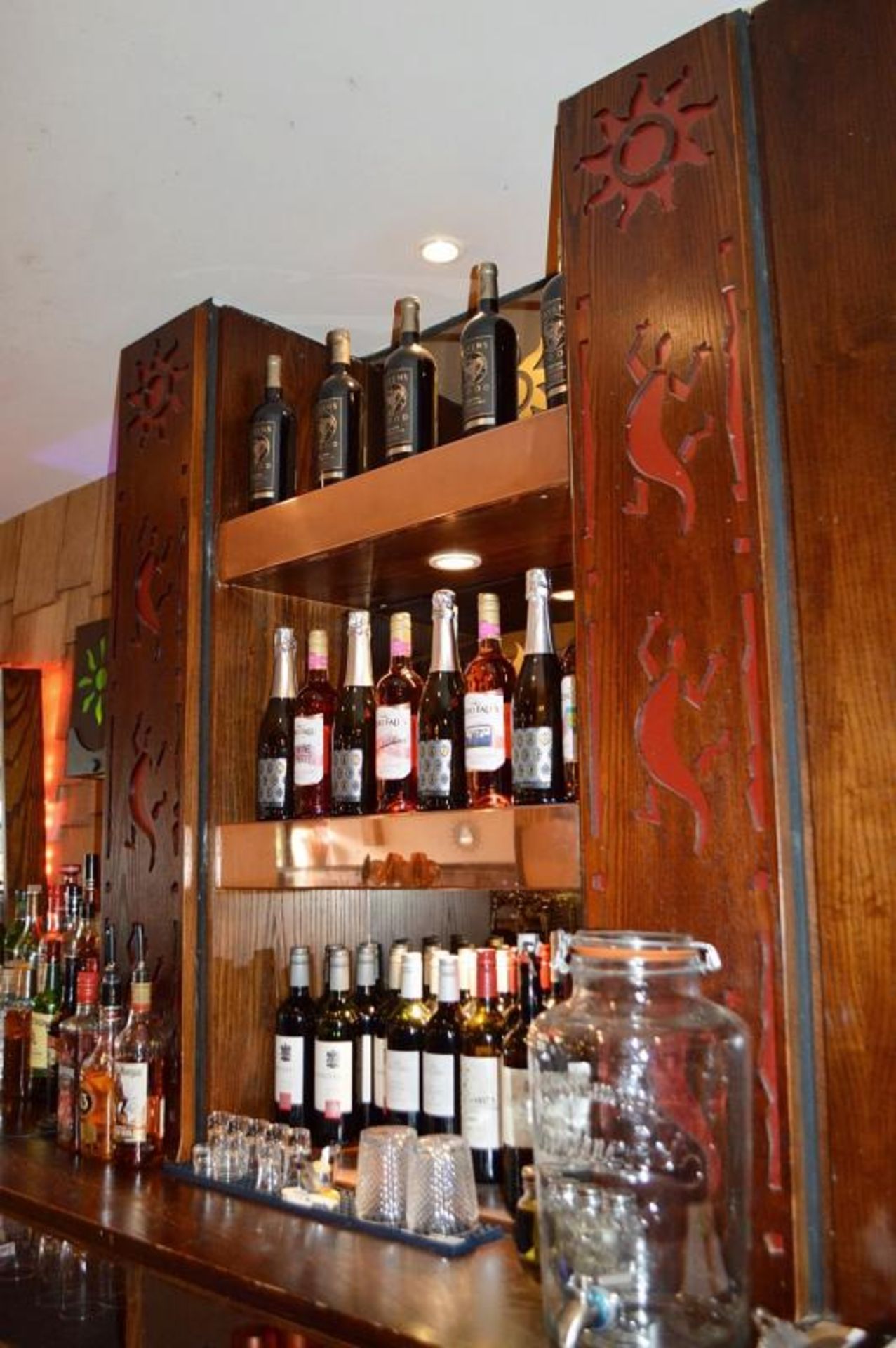 1 x Pub / Restaurant Bar From Mexican Themed Restaurant - Includes Both Front Counter And Back Bar U - Image 7 of 10