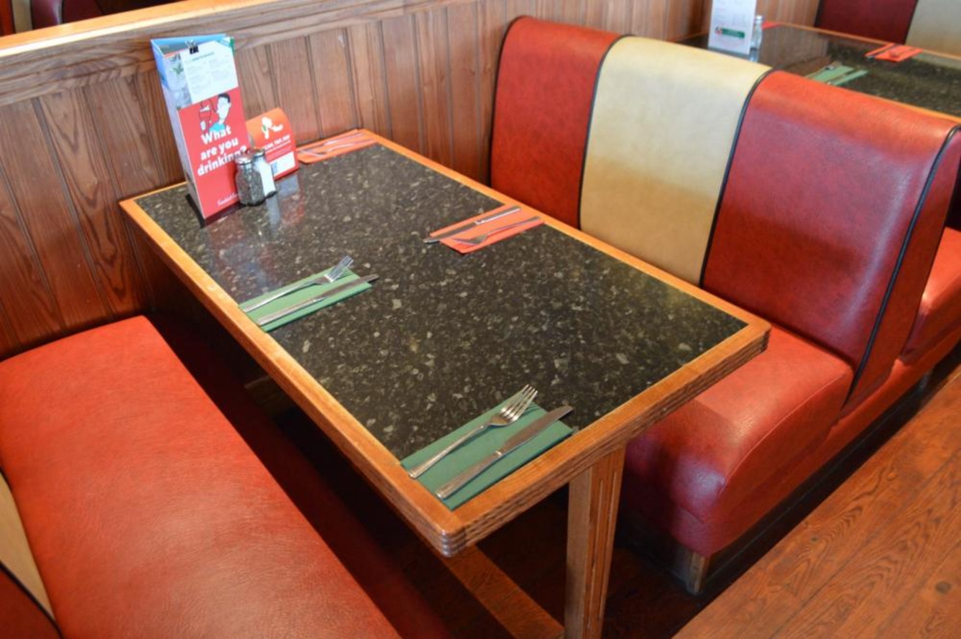 1 x Selection of Cosy Bespoke Seating Booths in a 1950's Retro American Diner Design With Dining Tab - Image 15 of 30