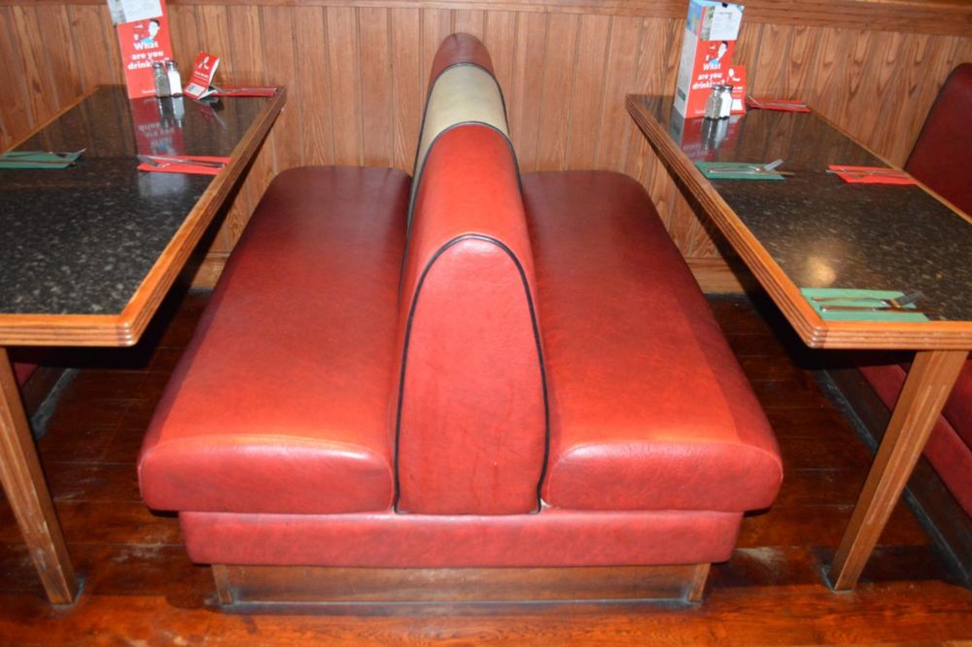 1 x Selection of Cosy Bespoke Seating Booths in a 1950's Retro American Diner Design With Dining Tab - Image 3 of 30