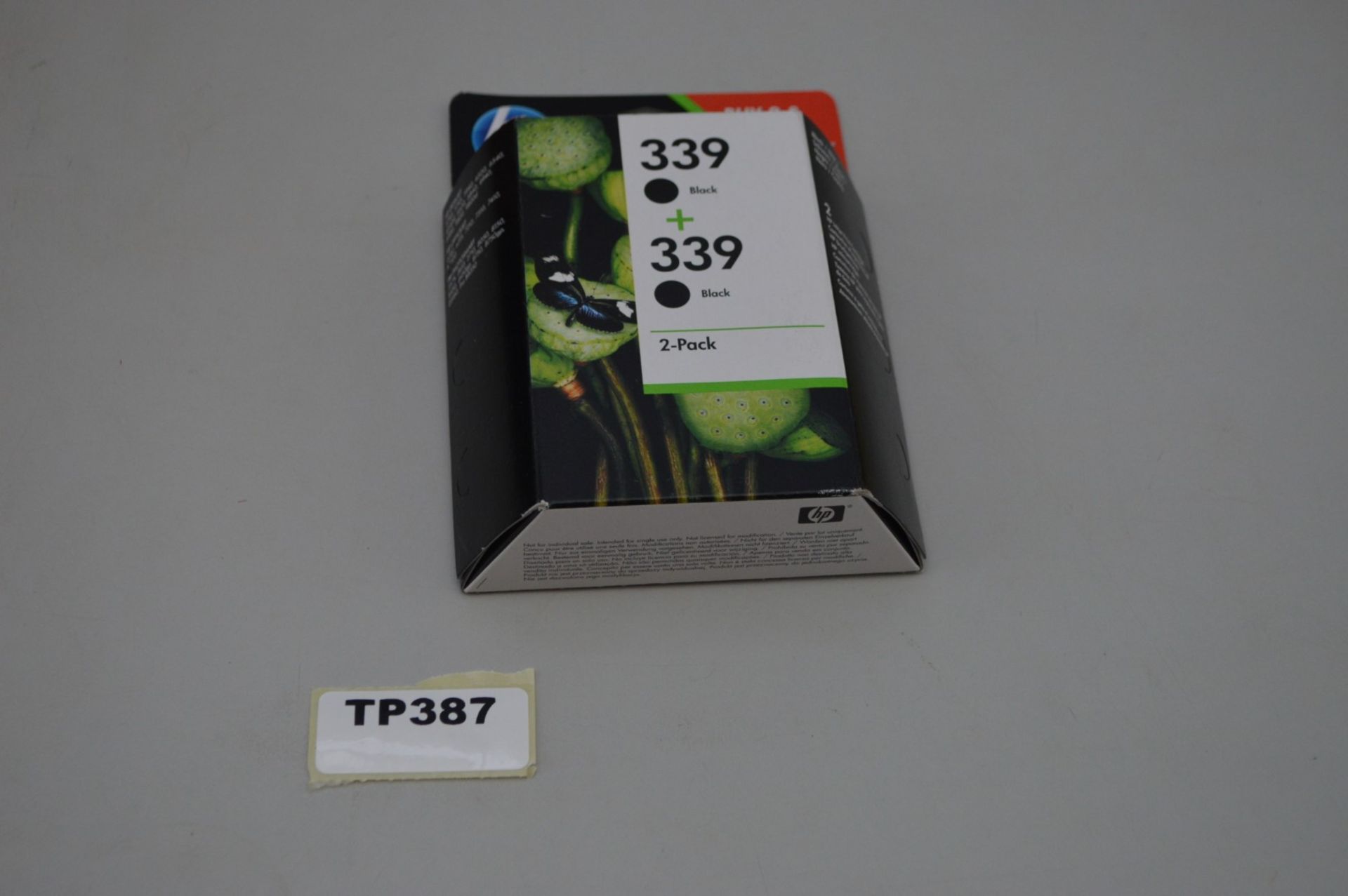 1 x HP 339 Black Printer Ink Cartridge Twin Pack - Ref TP387