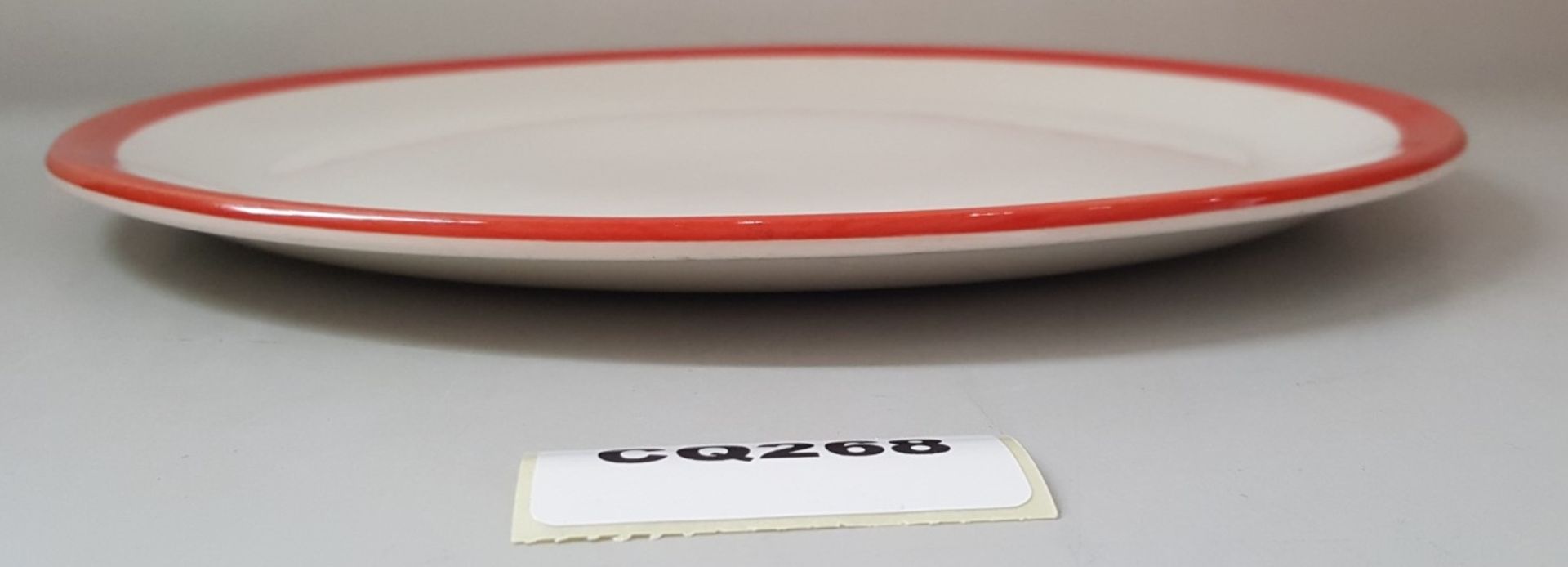 22 x Steelite Coupe Plates White With Red Outline Egde 27.5CM - Ref CQ268 - Image 4 of 4