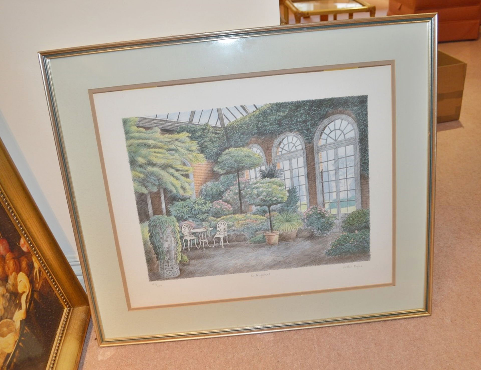 1 x Framed Picture Depicting A Winter Garden - CL368 - Bowdon WA14 - NO VAT - Image 2 of 7