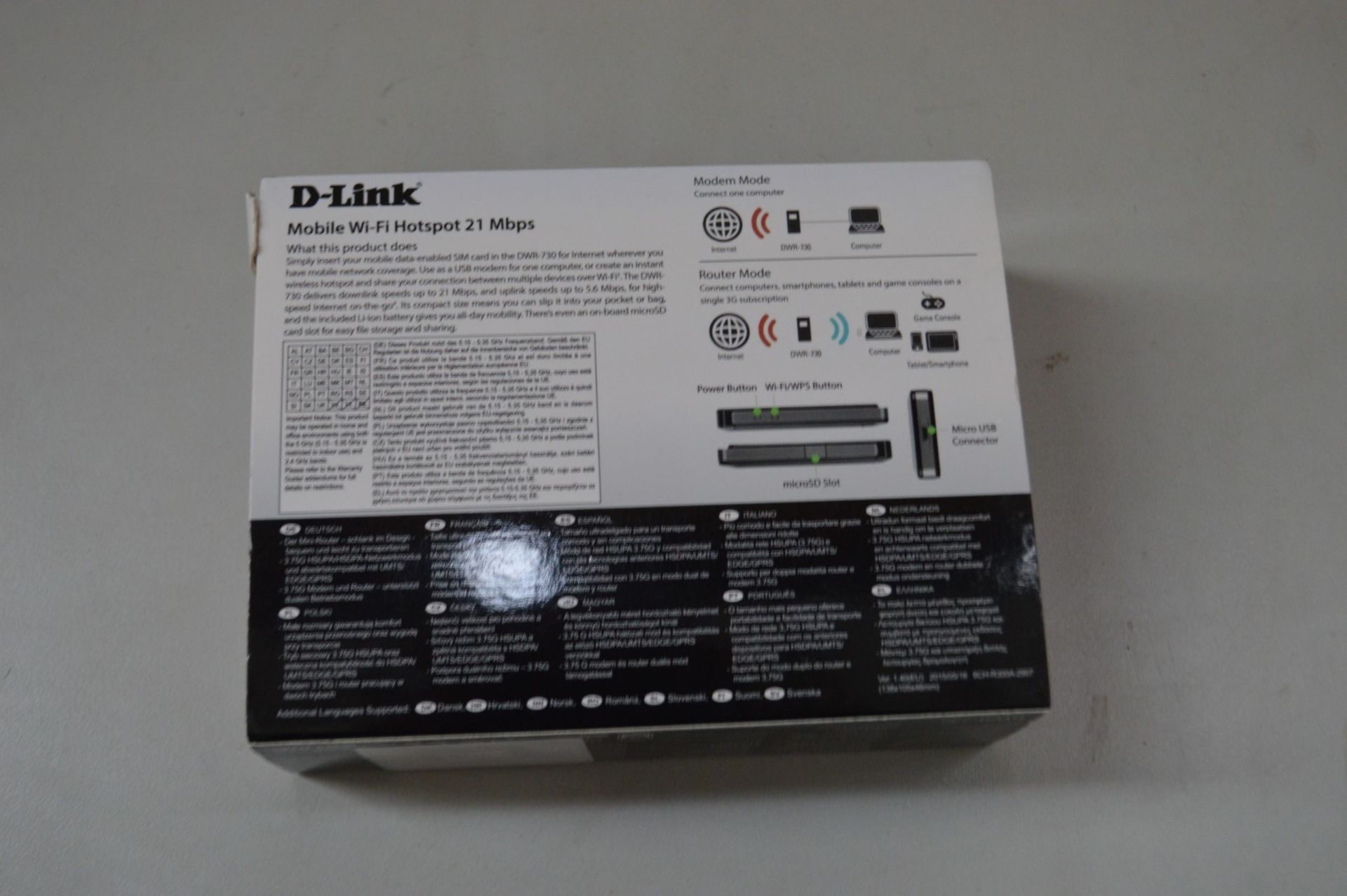 1 x D-Link DWR-730 - mobile hotspot - 3G - Ref TP352 - Image 3 of 4