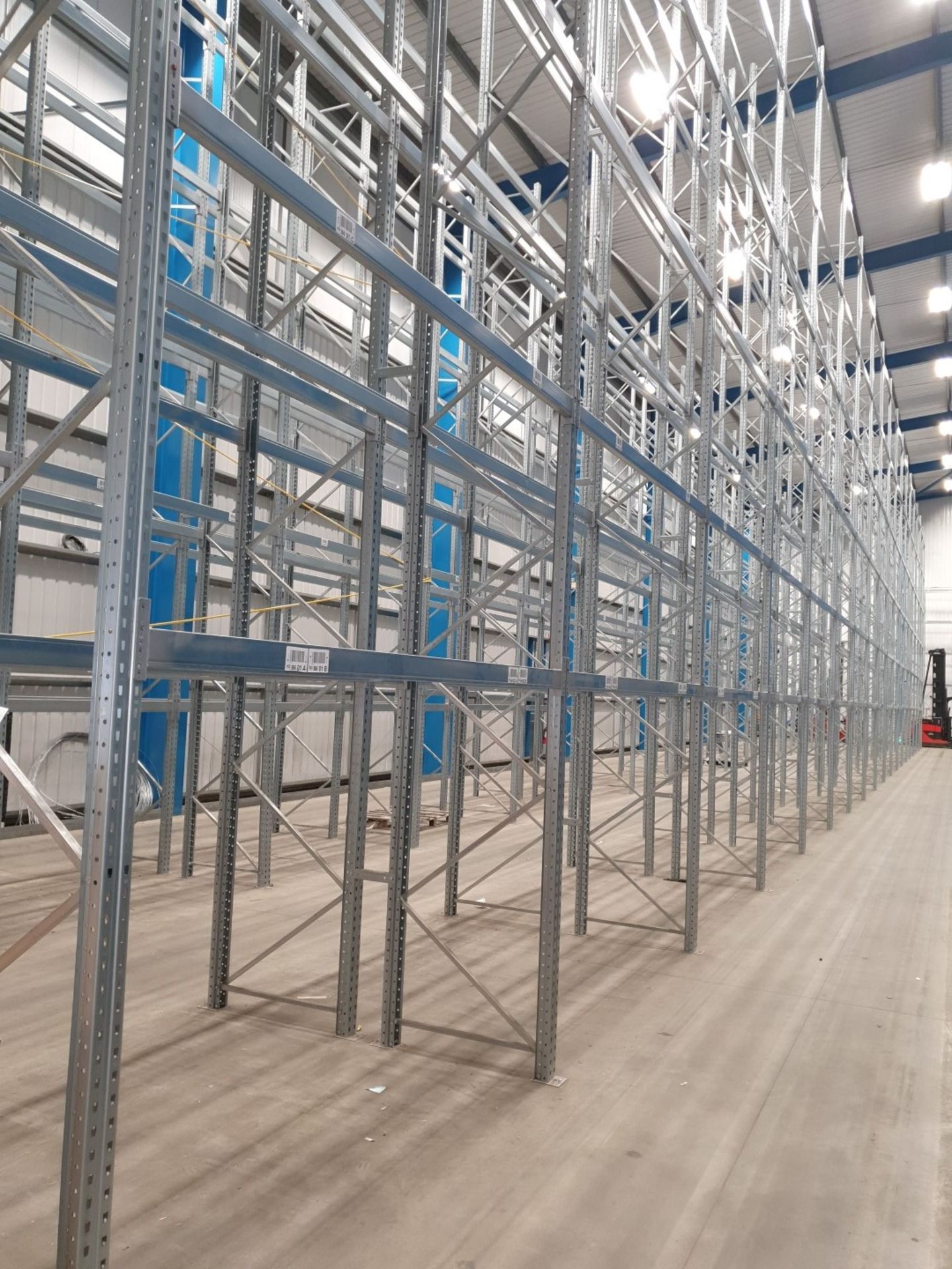 Large Quantity of 9m and 10m Dexion P90 Warehouse Racking in Good Condition - Location: Nottingham