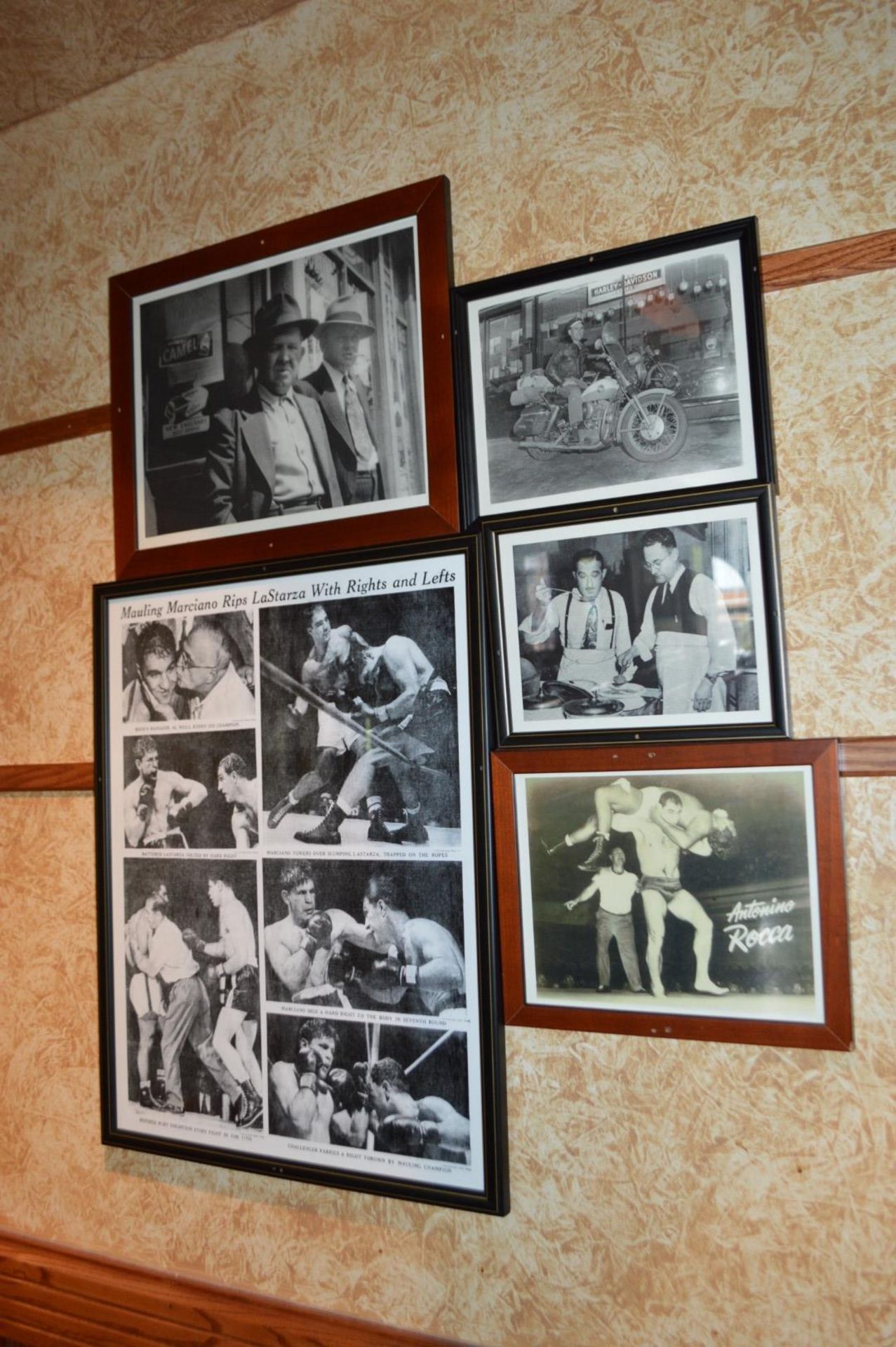 Approx 45 x Various Framed Pictures From American / Italian Themed Restaurant - Various Styles and