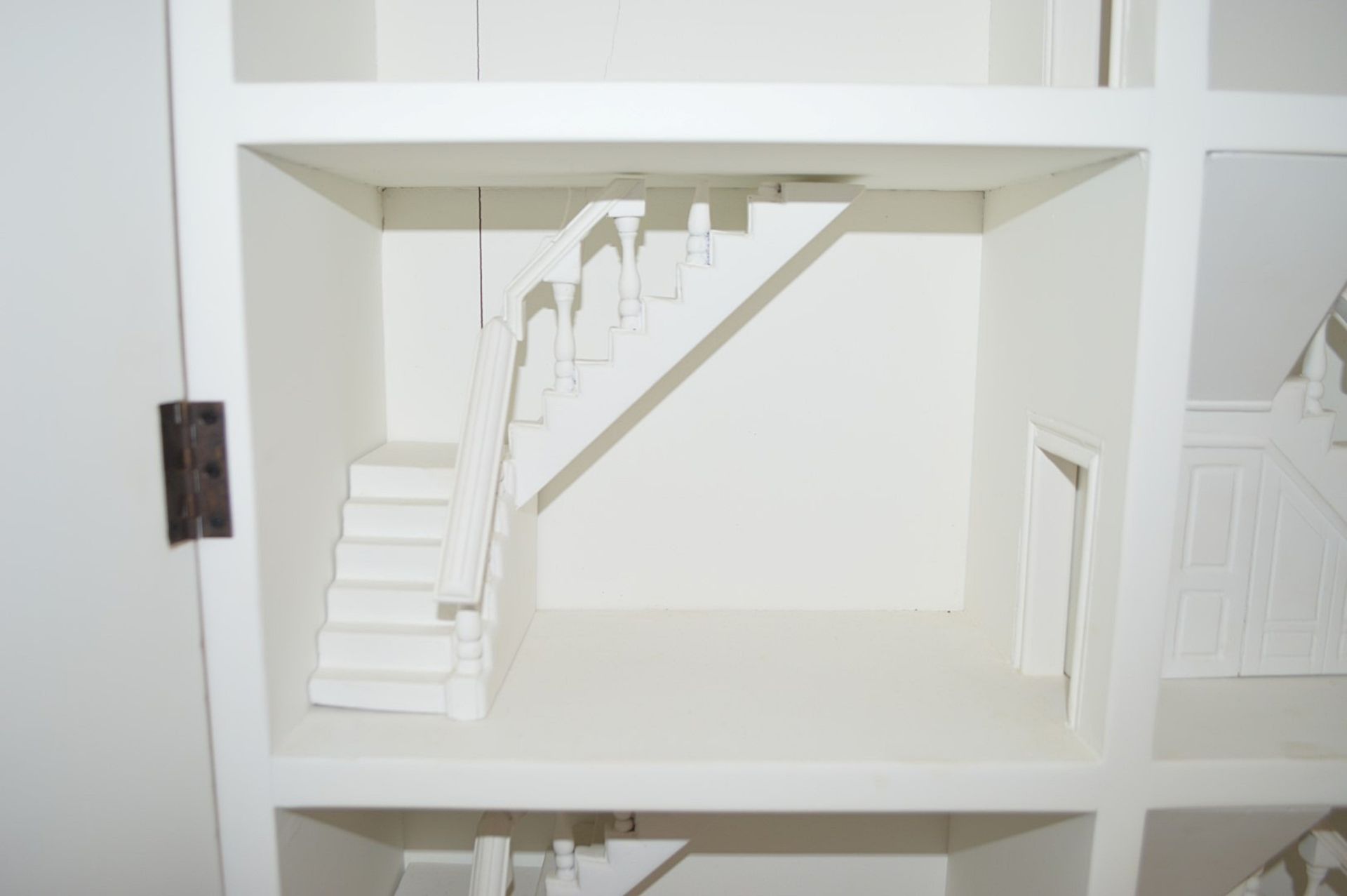1 x Impressive Bespoke Hand Crafted Wooden Dolls House In White - Image 11 of 19