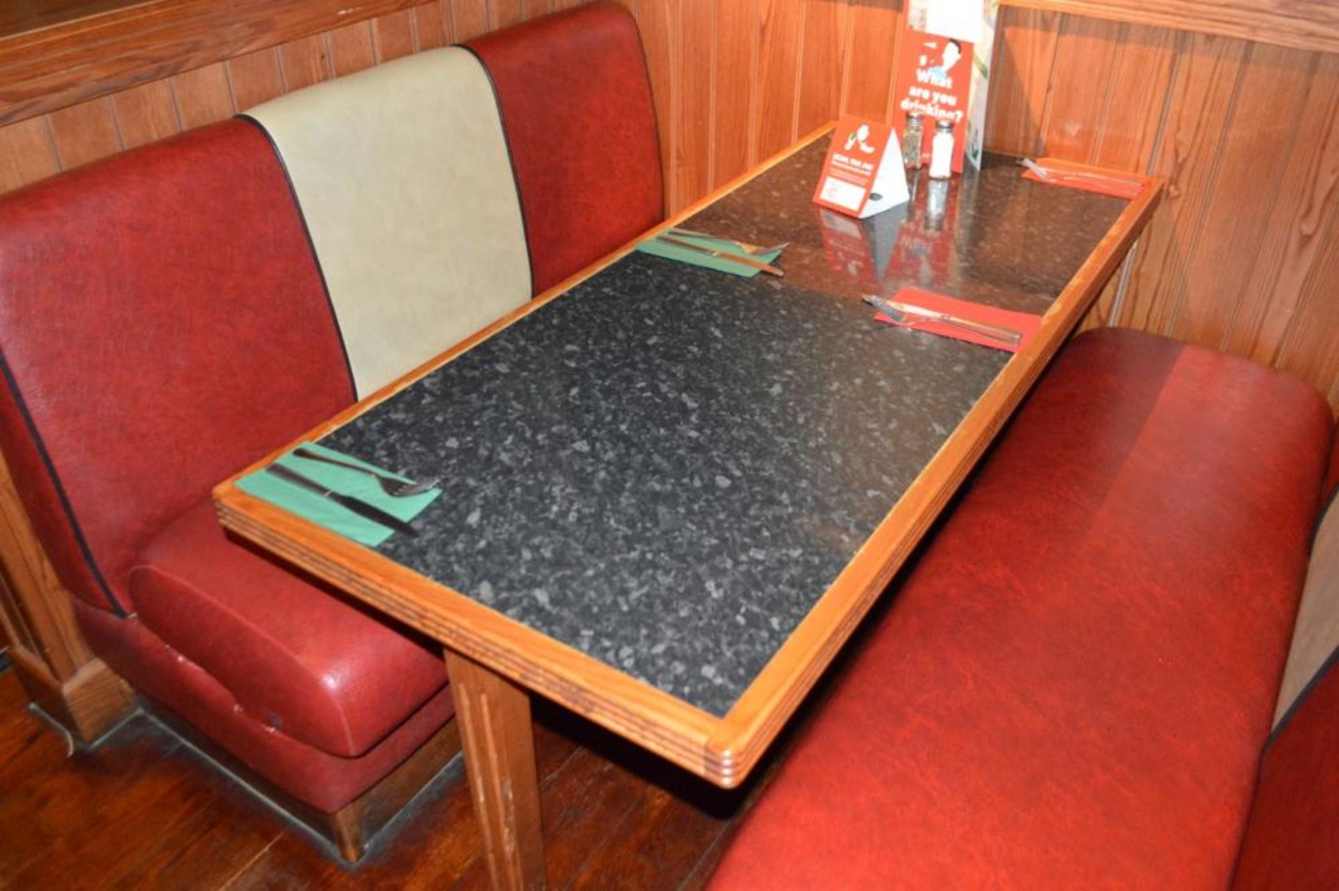1 x Selection of Cosy Bespoke Seating Booths in a 1950's Retro American Diner Design With Dining Tab - Image 4 of 10