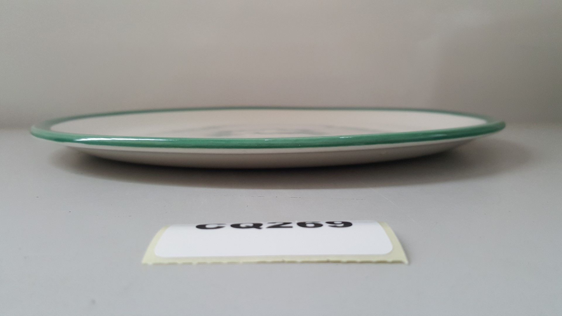 20 x Steelite Coupe Plates White With Green Outline Egde 27.5CM - Ref CQ269 - Image 3 of 4