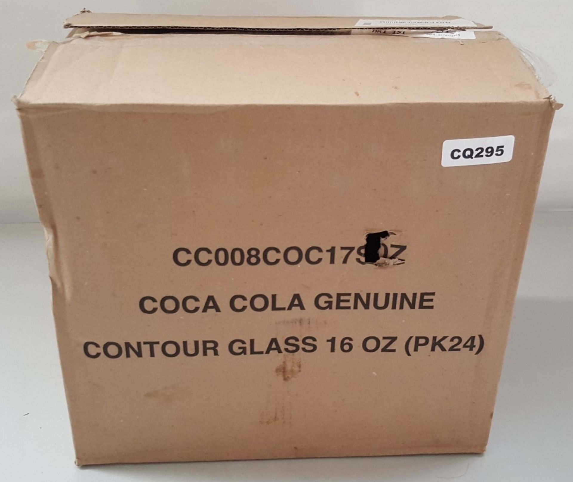 24 x Coca Cola 16oz (45cl) Georgian Glasses Transparent - Ref CQ295 - Image 2 of 3