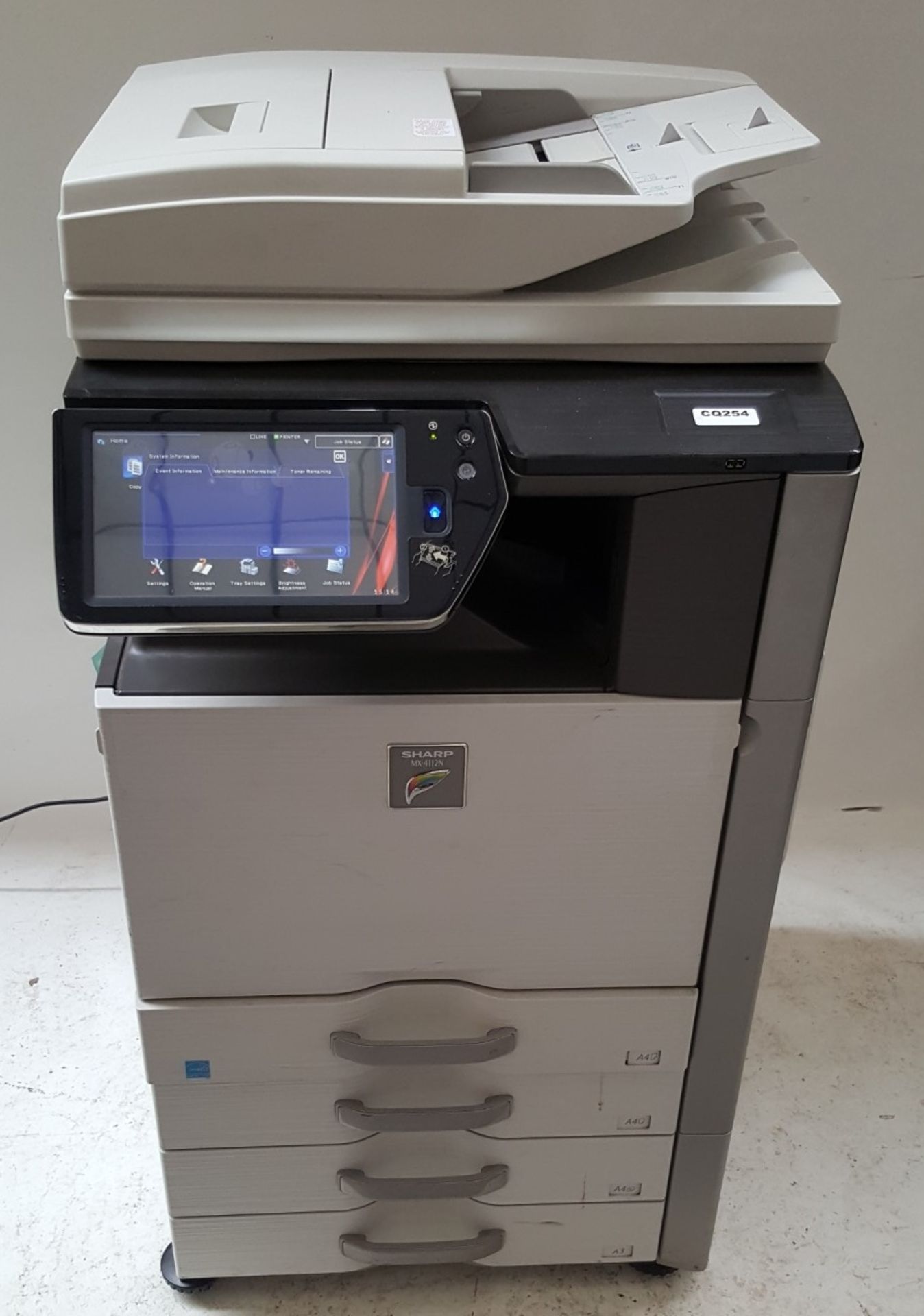 1 x Sharp MX-4112N Laser Office Printer - Ref CQ254