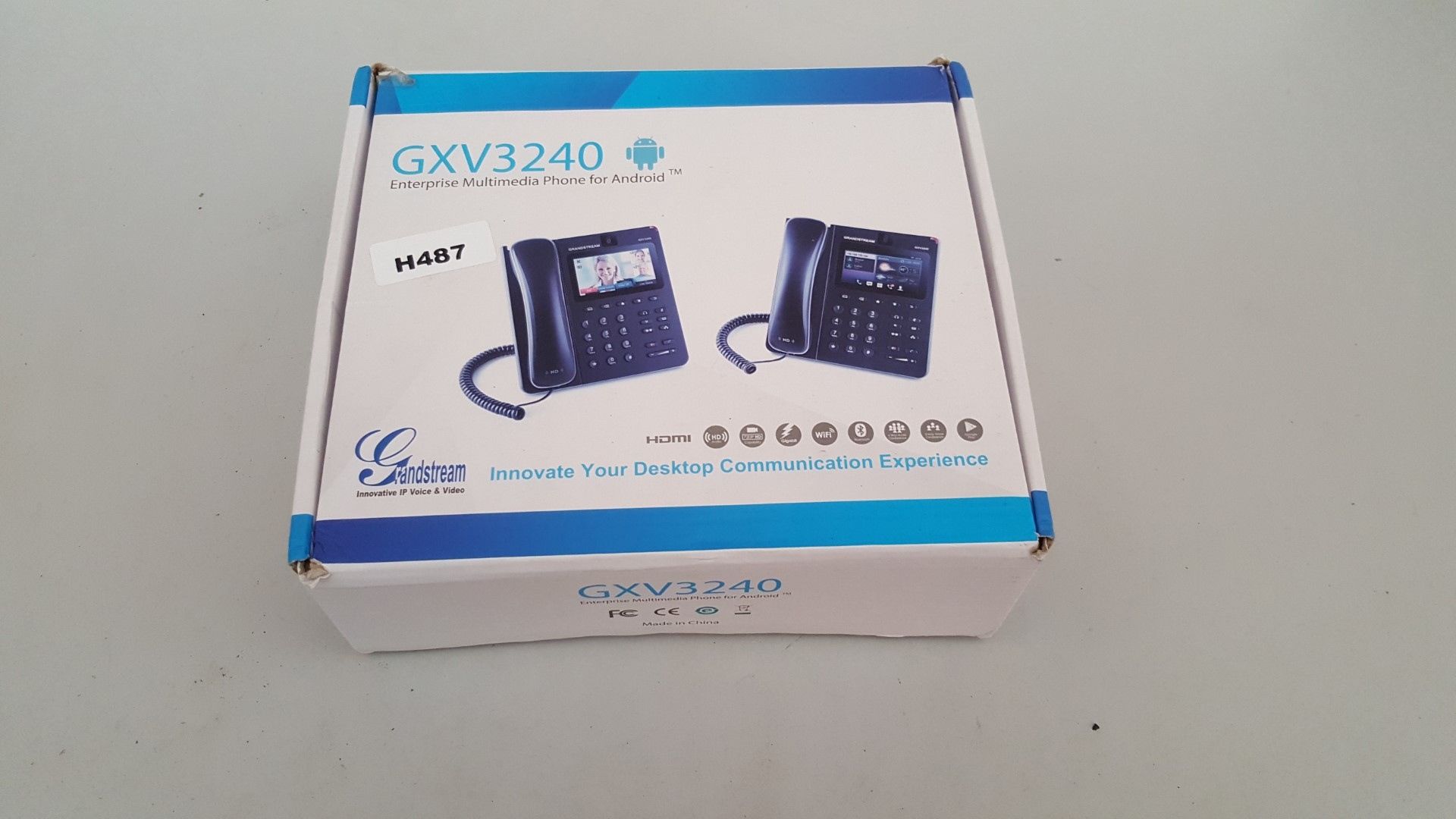 1 x Grandstream GXV3240 Multimedia IP Phone for Android - Ref H487 - CL011 - Location: Altrincham W