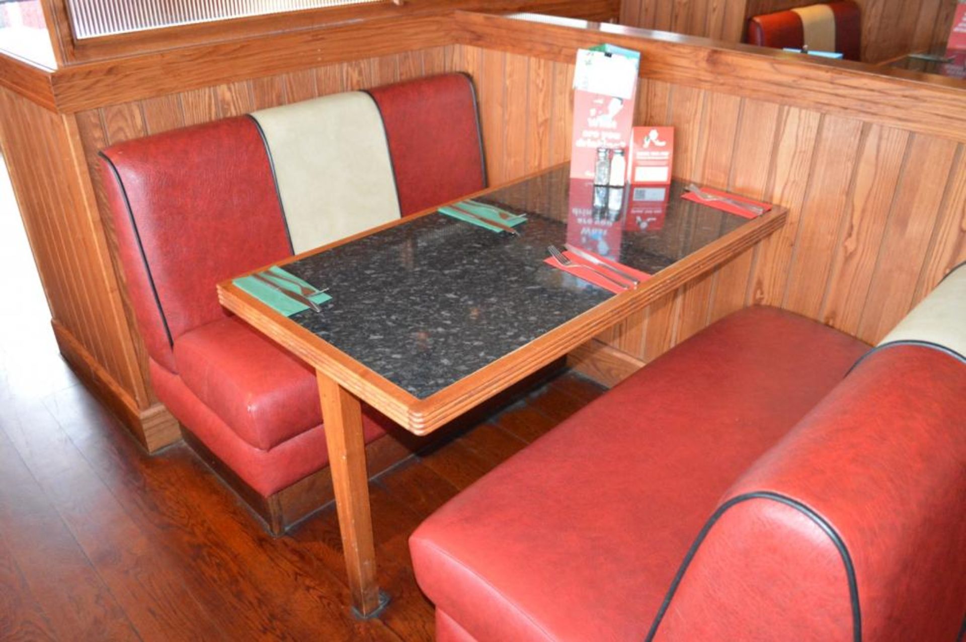 1 x Selection of Cosy Bespoke Seating Booths in a 1950's Retro American Diner Design With Dining Tab - Image 14 of 30
