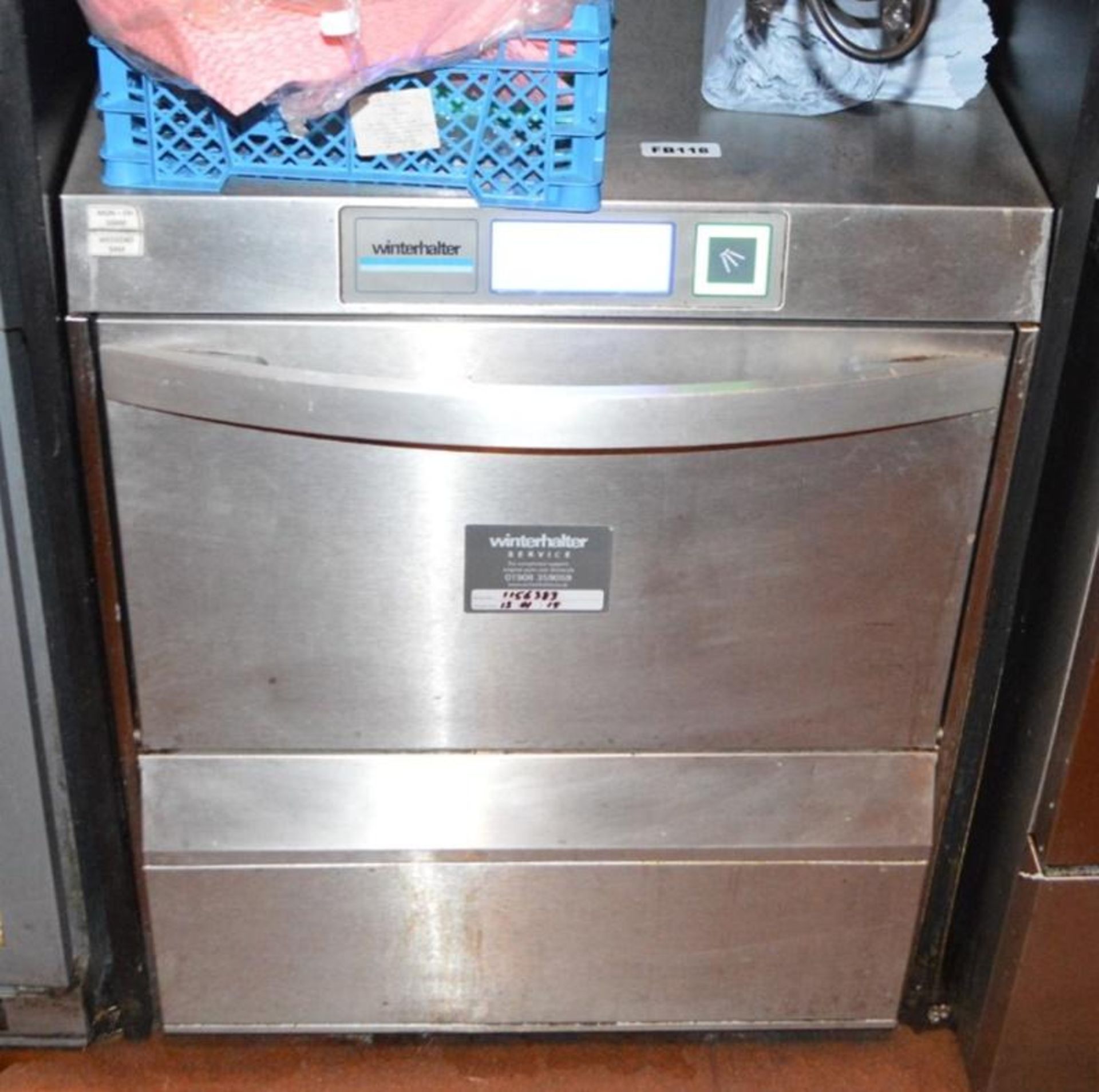 1 x Winterhalter UC-M Commercial Backbar Glass Washer With Stainless Steel Finish - H75 x W60 x D70 - Image 4 of 5