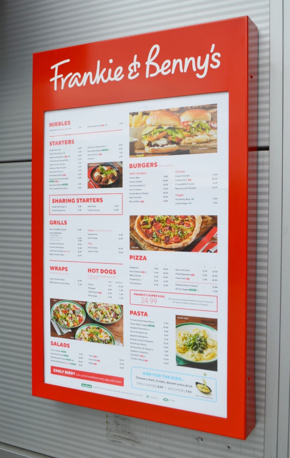 1 x Outdoor Wall Mounted Menu Box - H110 x W70 x D10 cms -CL357 - Location: Bolton BL6 Please note