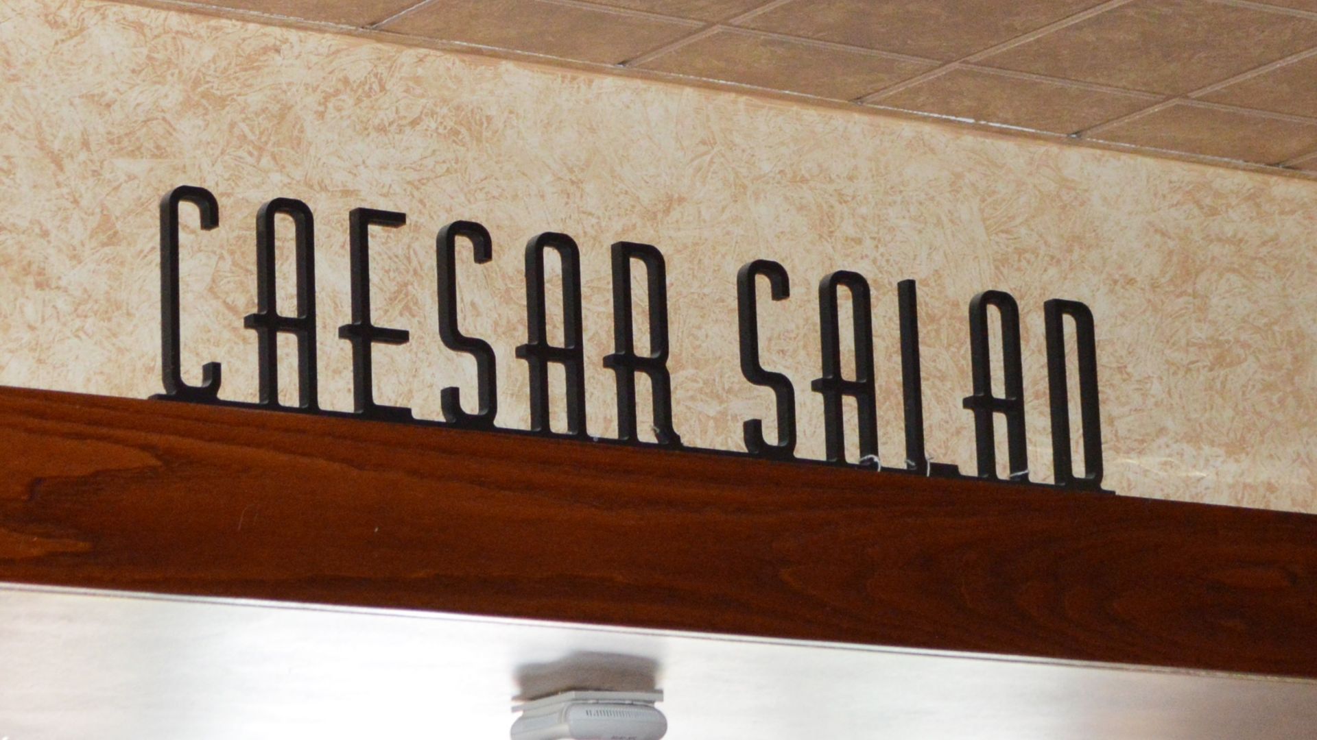 7 x Wooden Signs Suitable For Restaurants, Cafes, Bistros etc - Includes Ceasers Salad, Diavlo,