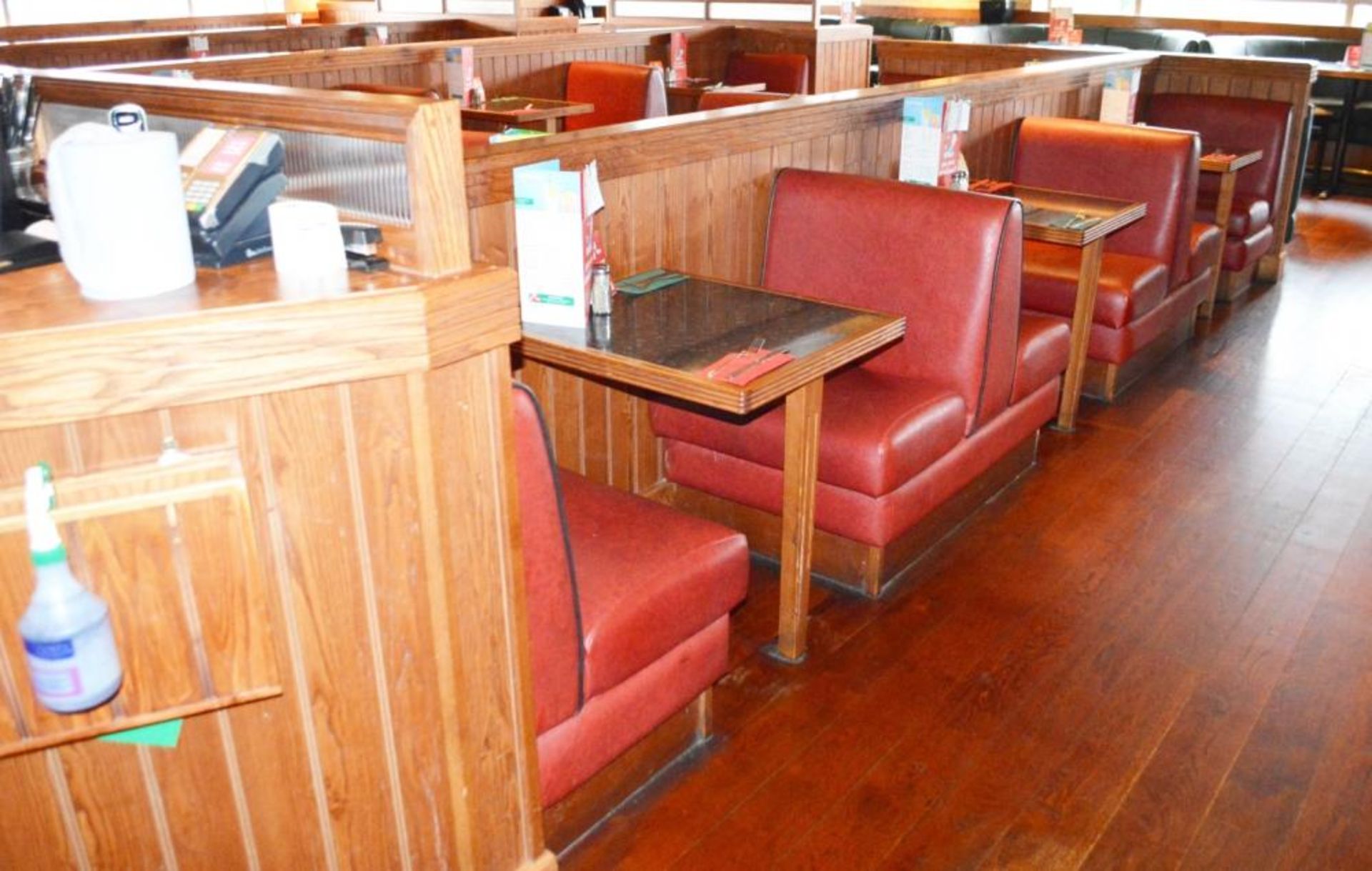 1 x Selection of Cosy Bespoke Seating Booths in a 1950's Retro American Diner Design With Dining Tab - Image 6 of 30