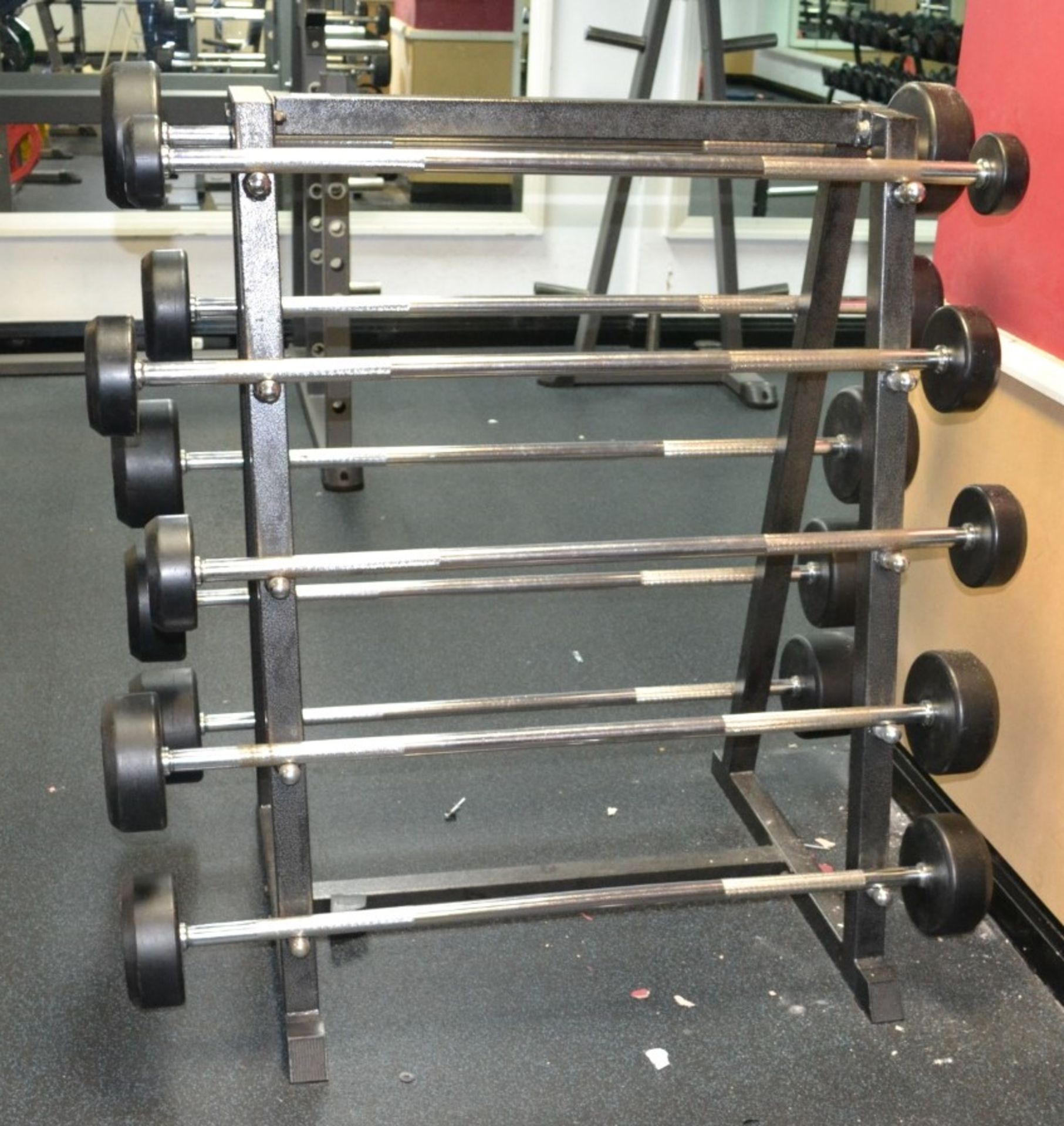 1 x Barbell Rack With 10 x Barbells 10-45kg - Dimensions: H150 x L120 x W130cm - Ref: J2092/GFG - - Image 2 of 2