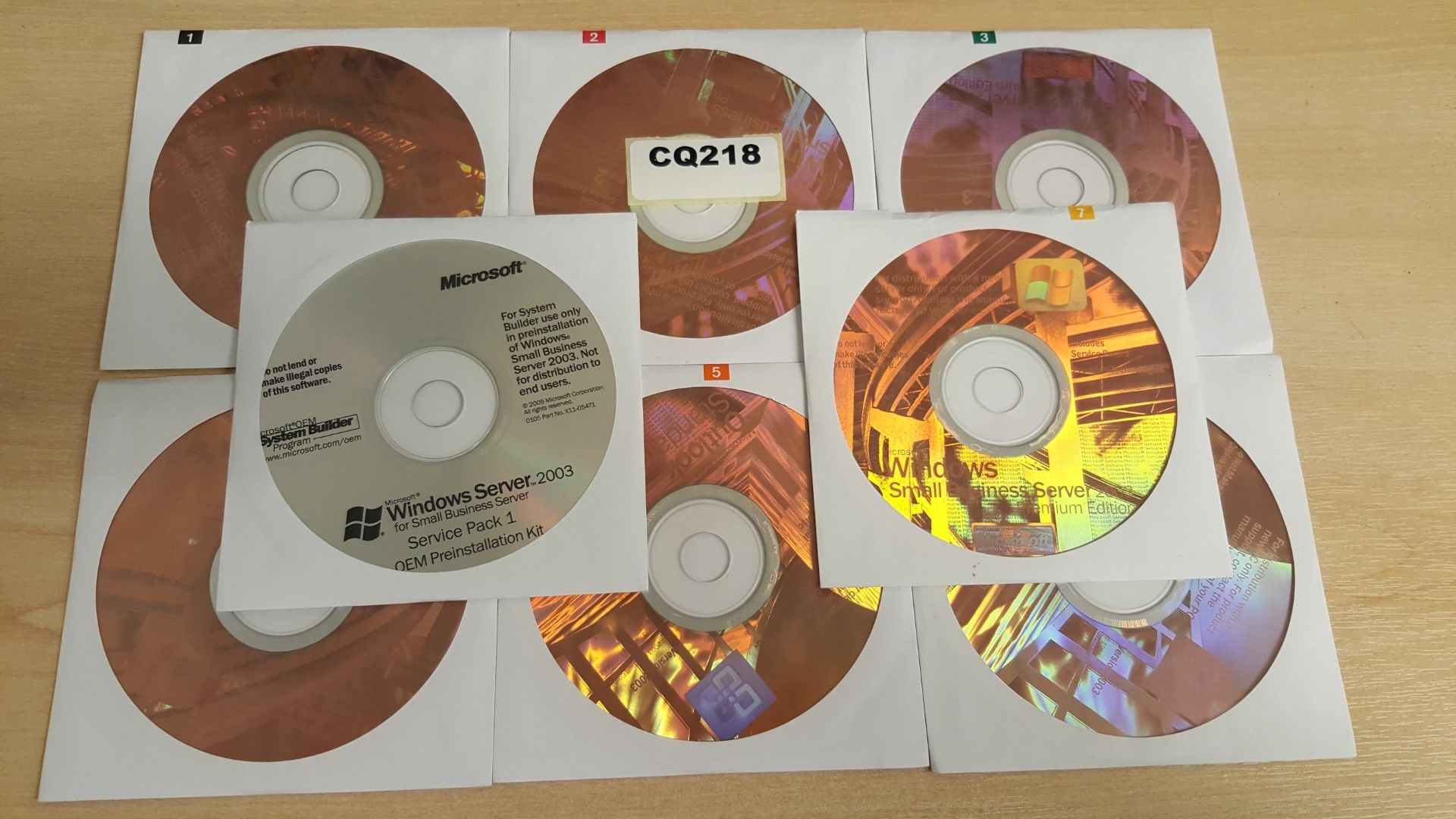 1 x Microsoft Server 2003 Discs - Ref CQ218