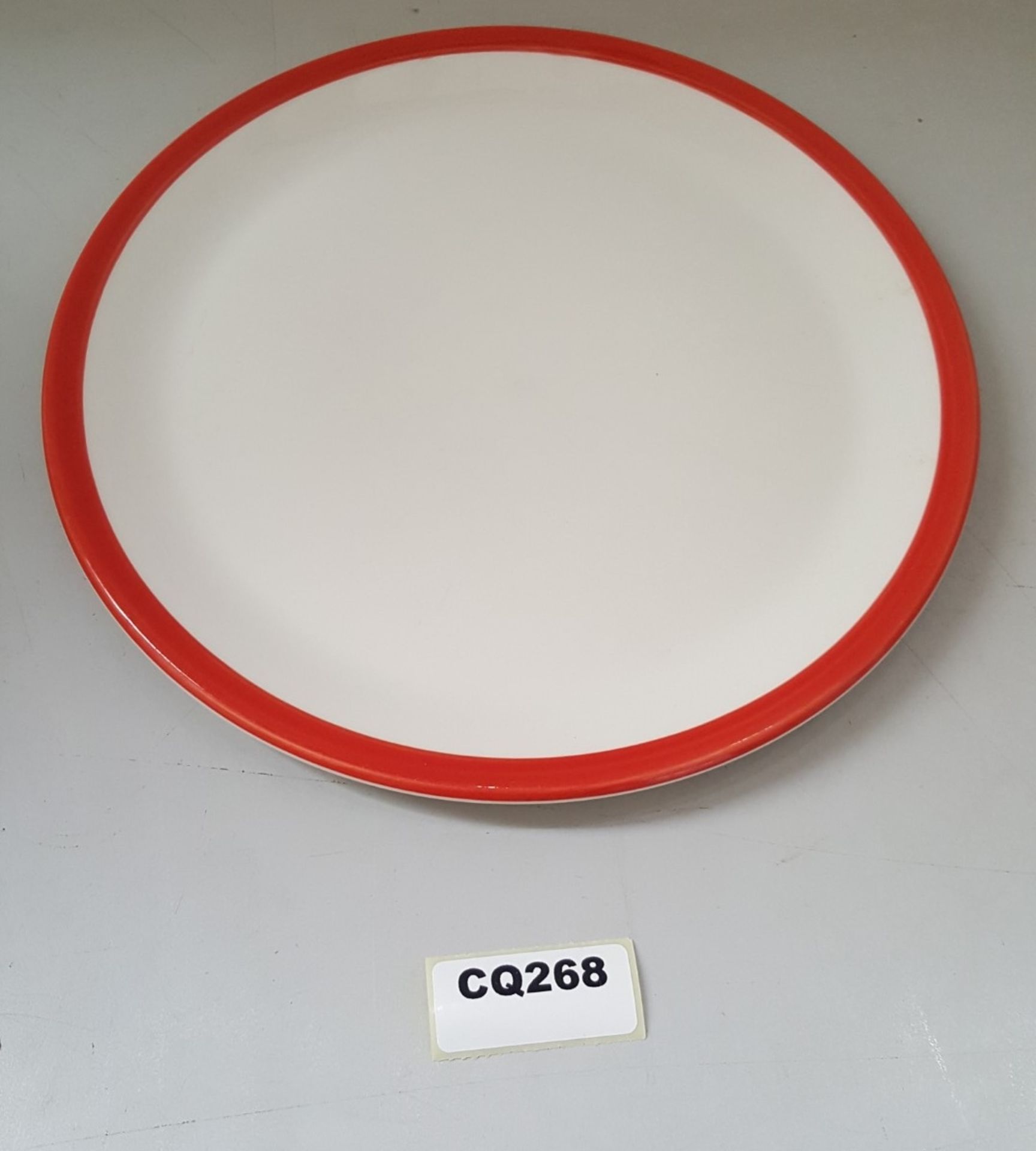 22 x Steelite Coupe Plates White With Red Outline Egde 27.5CM - Ref CQ268 - Image 3 of 4