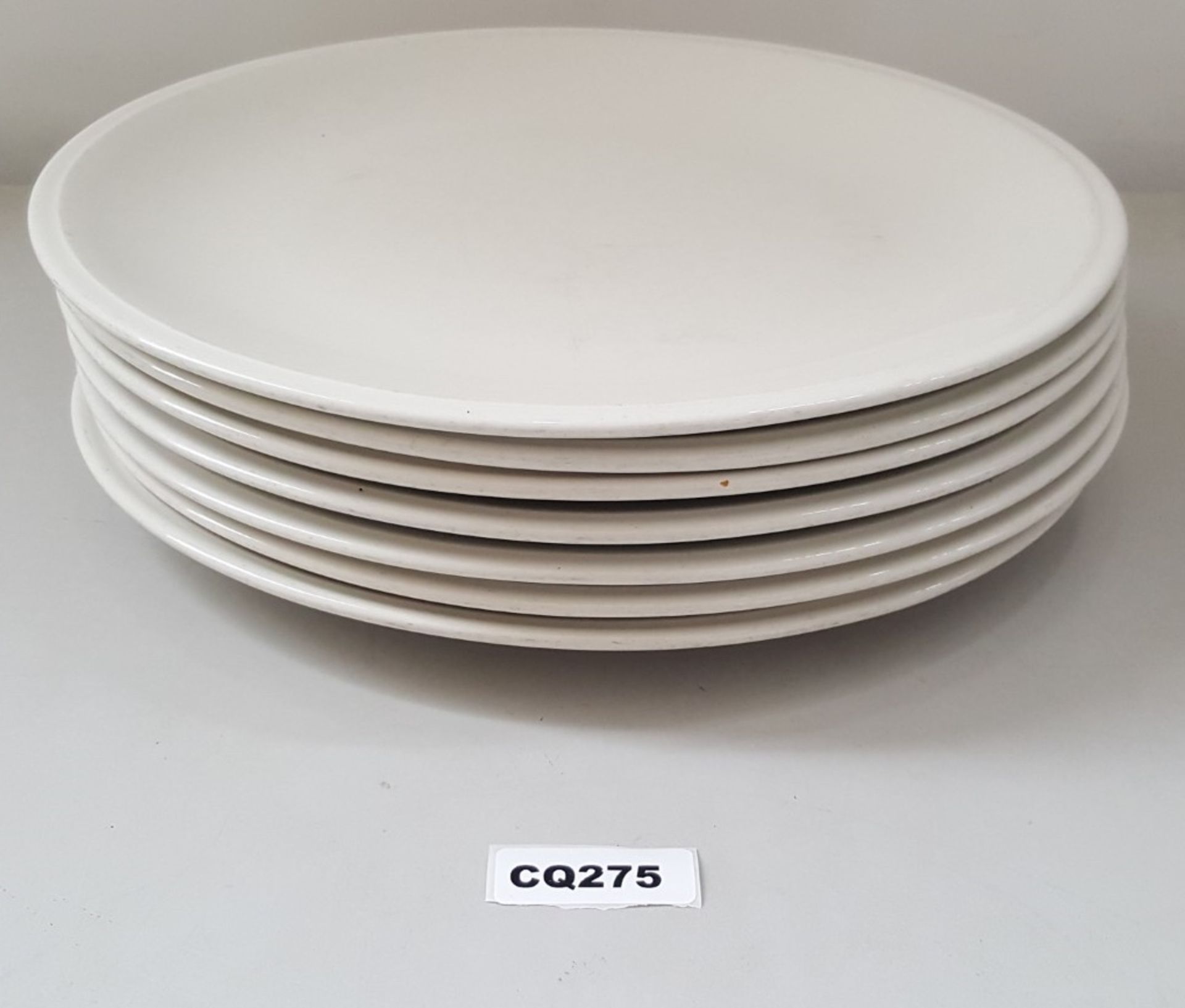 7 x Steelite Pizza Plates White 35CM - Ref CQ275 - Image 3 of 3