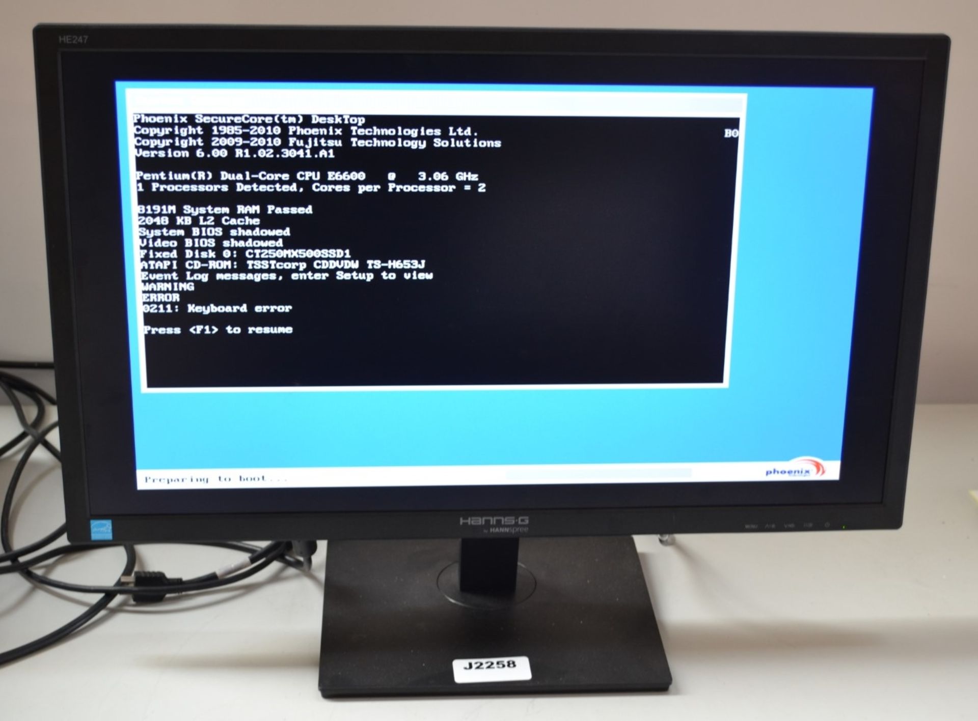 1 x HannsG HE247DPB 24" PC Monitor - Ref J2258