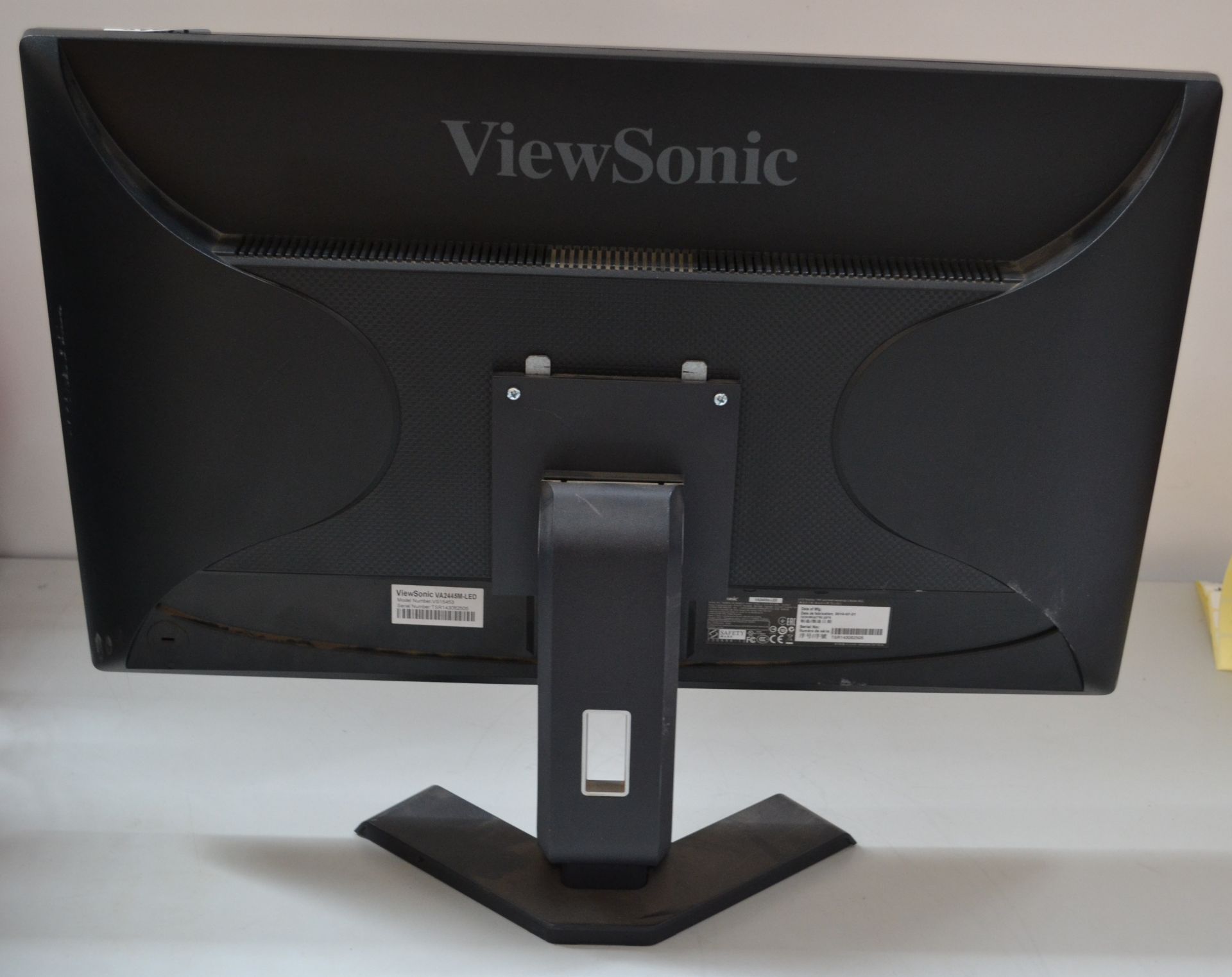 1 x Viewsonic VA2445M-LED 24" PC Monitor - Ref J2216 - Image 2 of 2