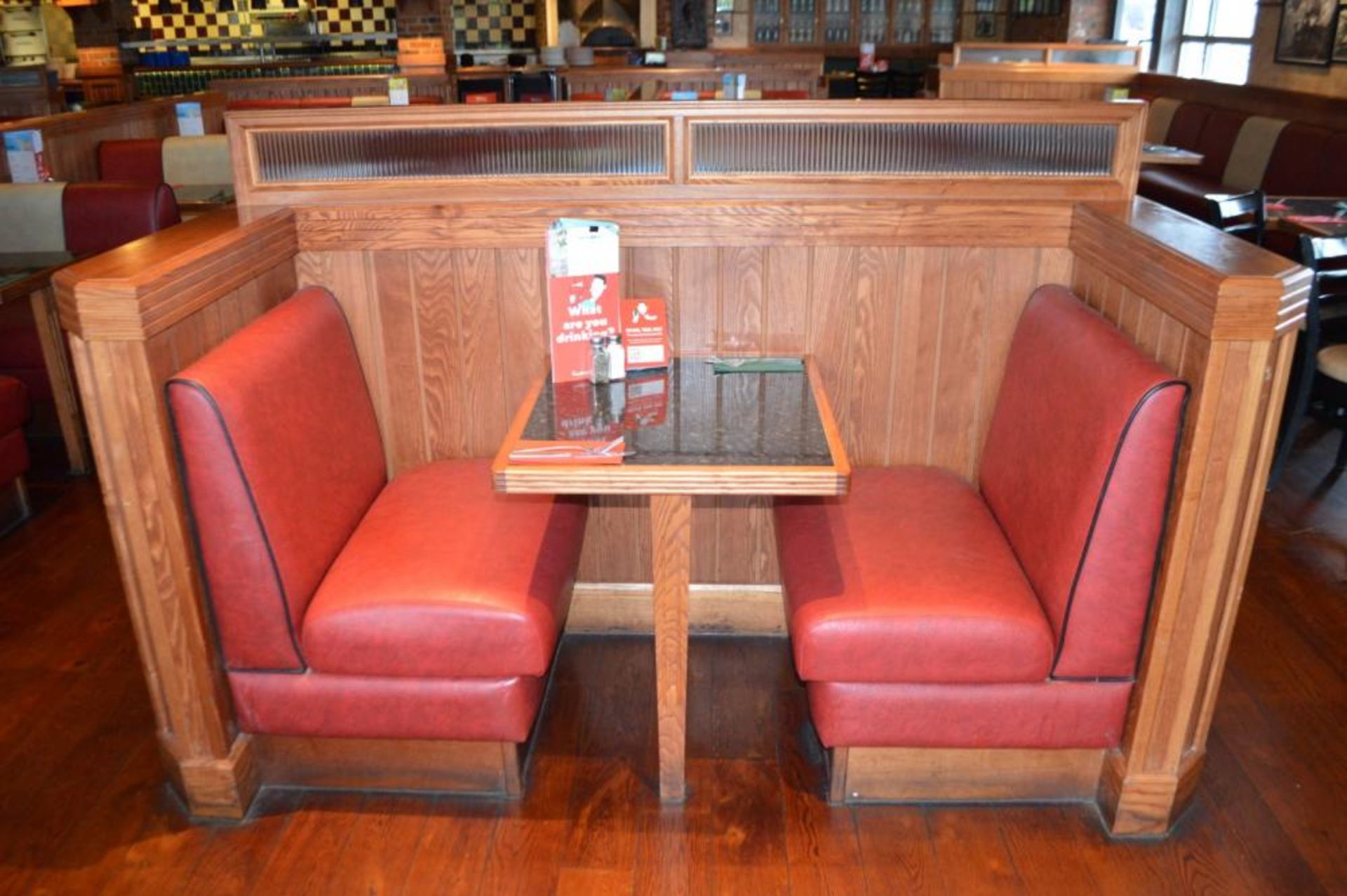 1 x Selection of Cosy Bespoke Seating Booths in a 1950's Retro American Diner Design With Dining Tab - Image 20 of 30