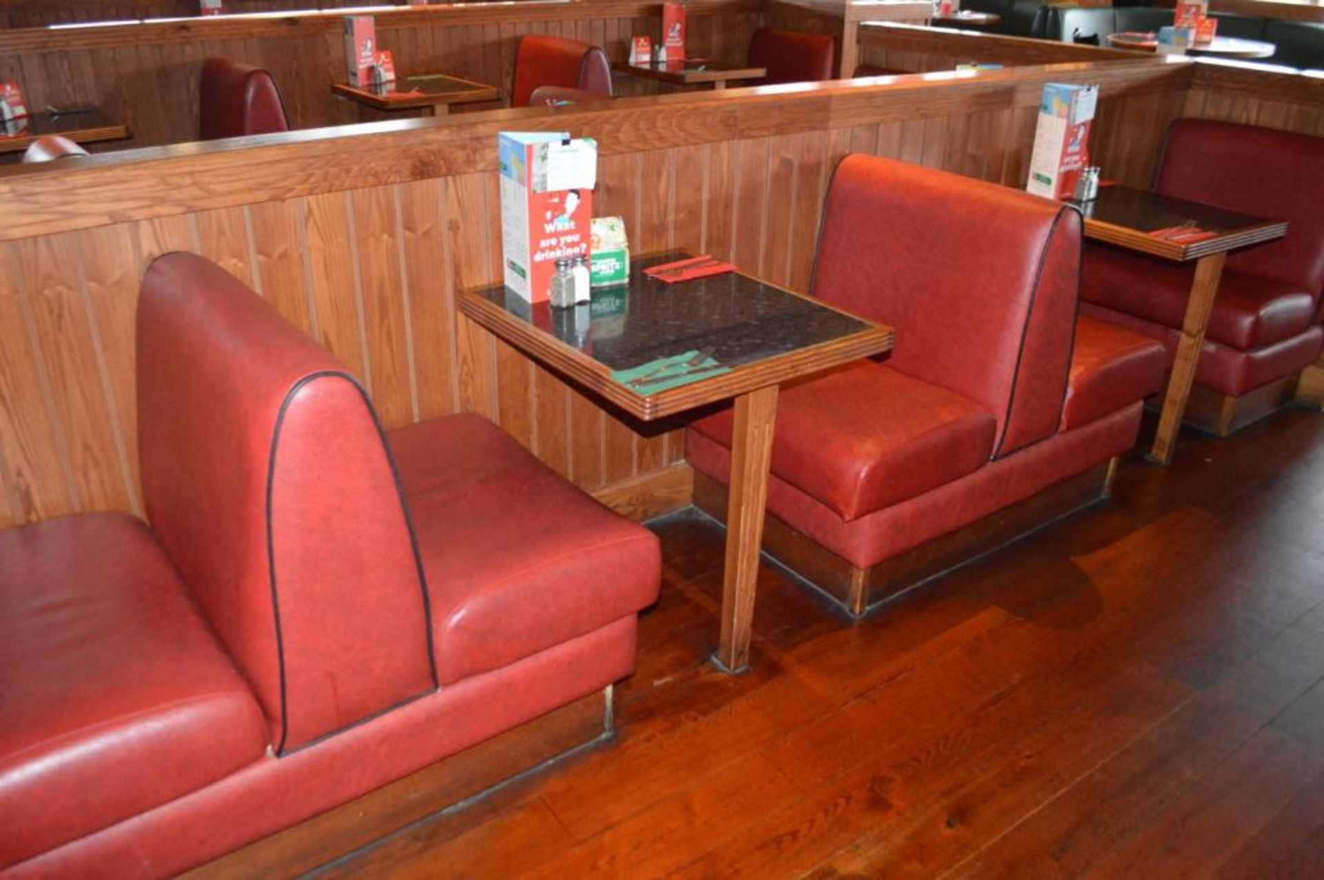 1 x Selection of Cosy Bespoke Seating Booths in a 1950's Retro American Diner Design With Dining Tab - Image 9 of 30