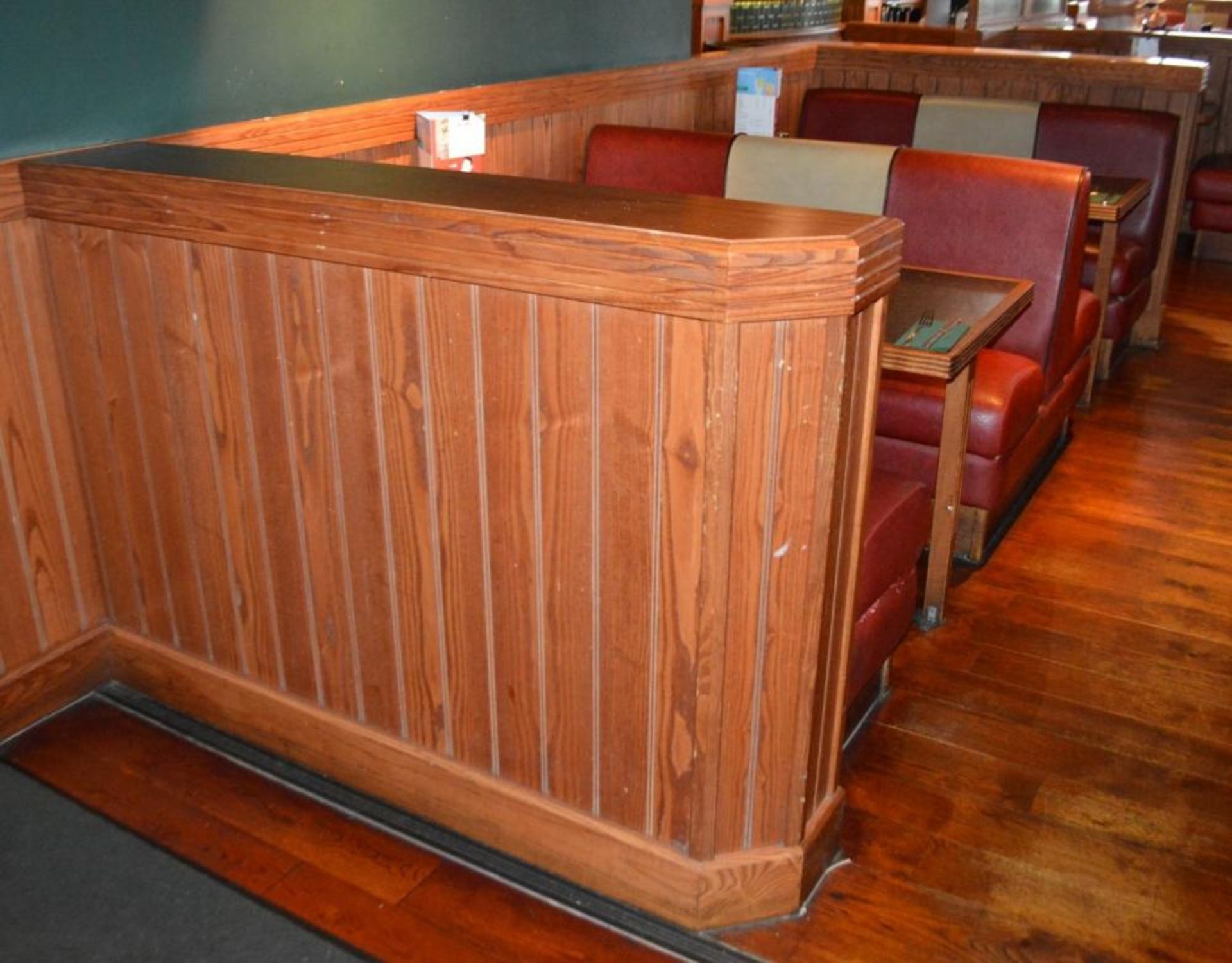 1 x Selection of Cosy Bespoke Seating Booths in a 1950's Retro American Diner Design With Dining Tab - Image 3 of 10