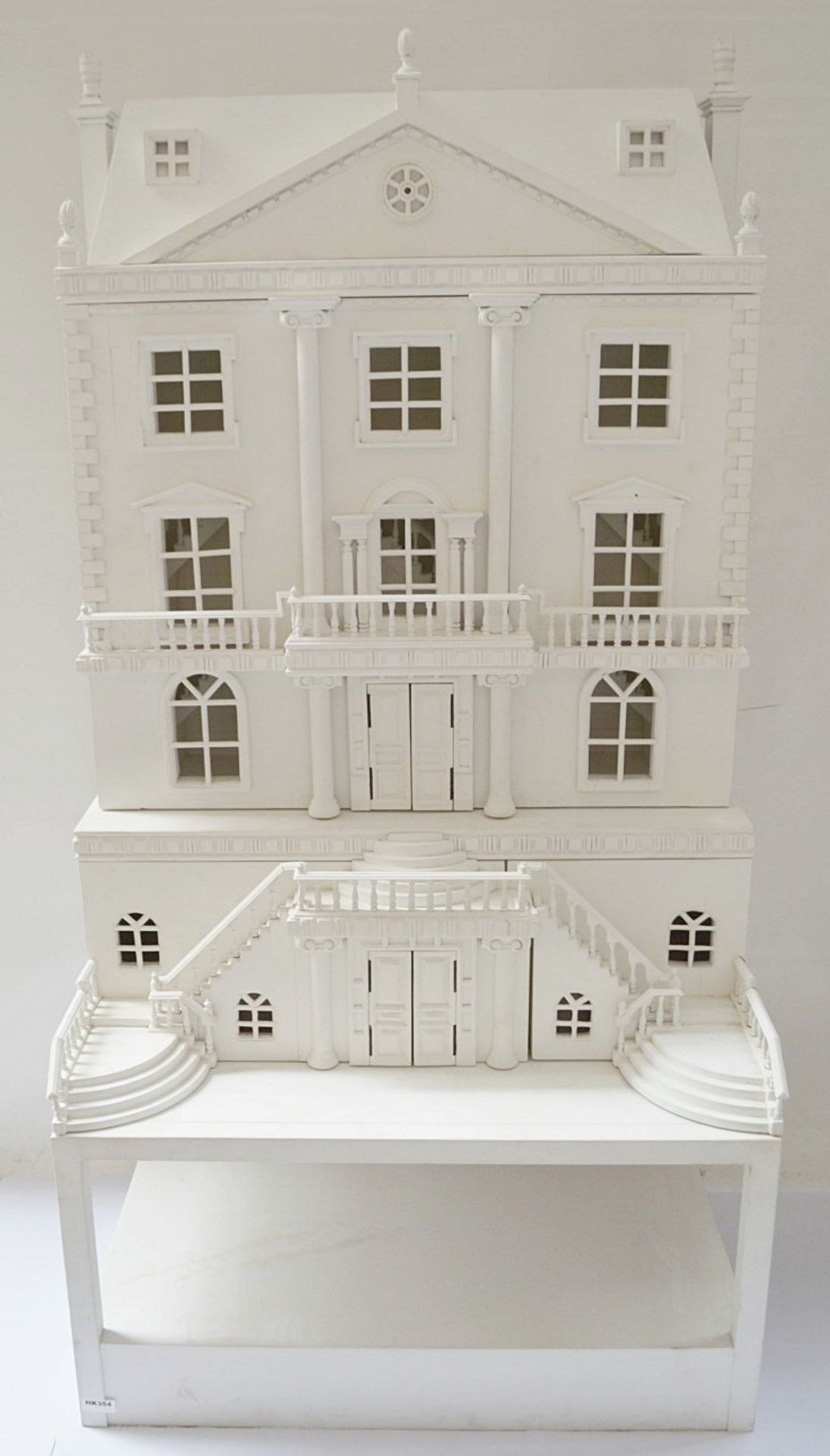 1 x Impressive Bespoke Hand Crafted Wooden Dolls House In White