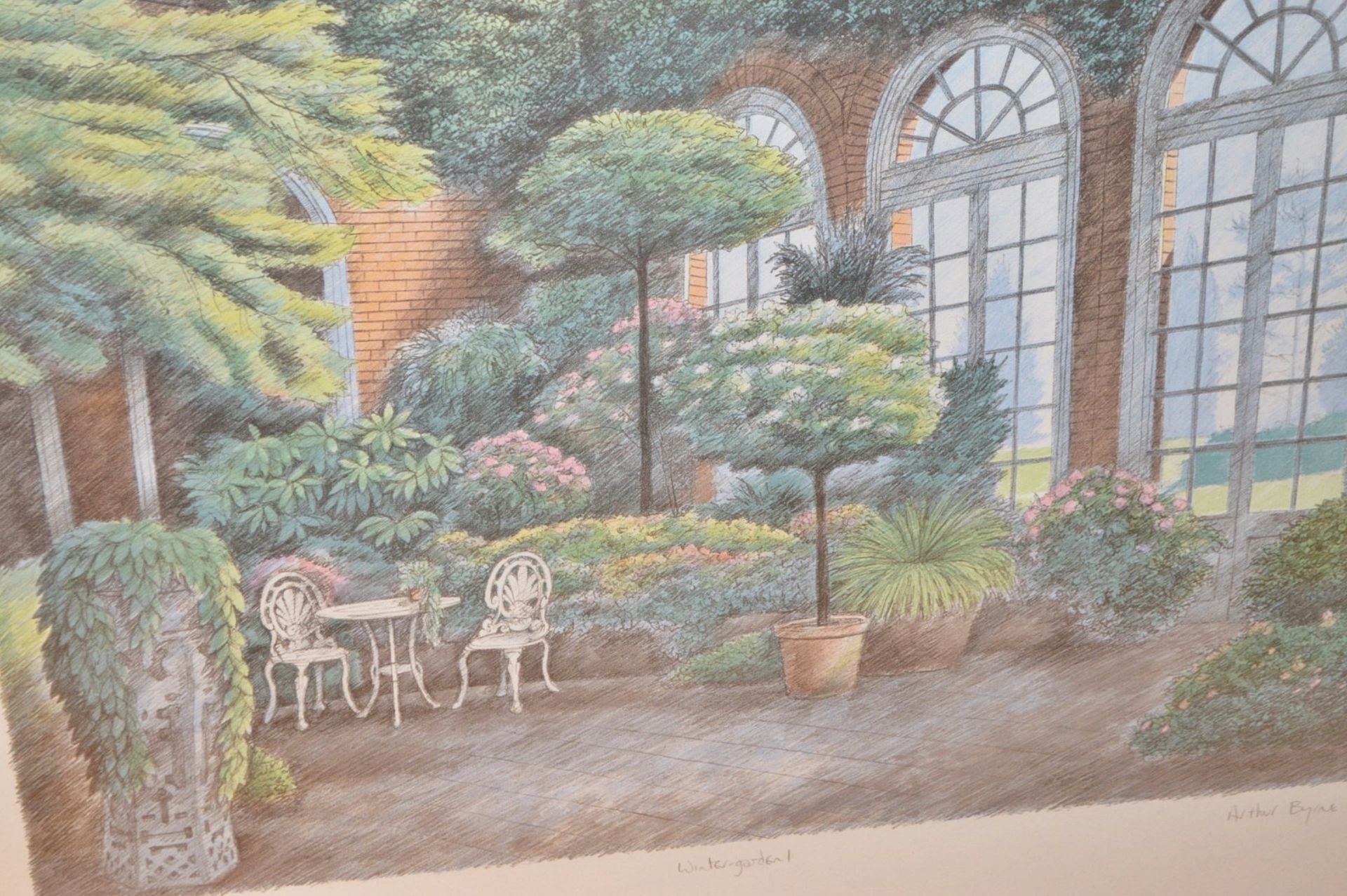 1 x Framed Picture Depicting A Winter Garden - CL368 - Bowdon WA14 - NO VAT - Image 4 of 7