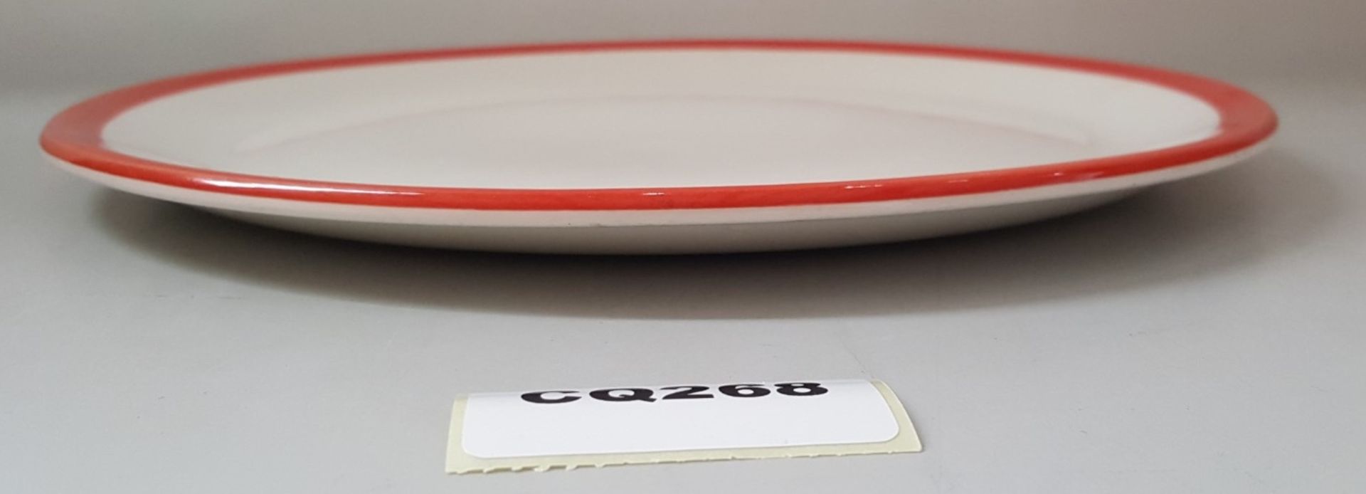 22 x Steelite Coupe Plates White With Red Outline Egde 27.5CM - Ref CQ268 - Image 3 of 4